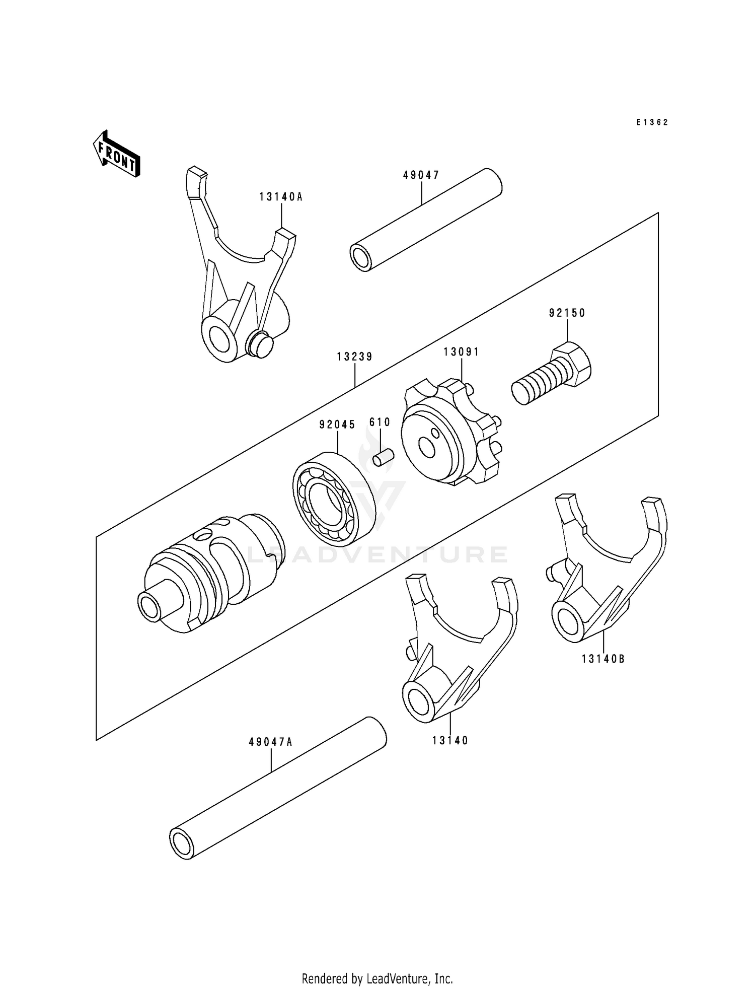 GEAR CHANGE DRUM/SHIFT FORK(S)