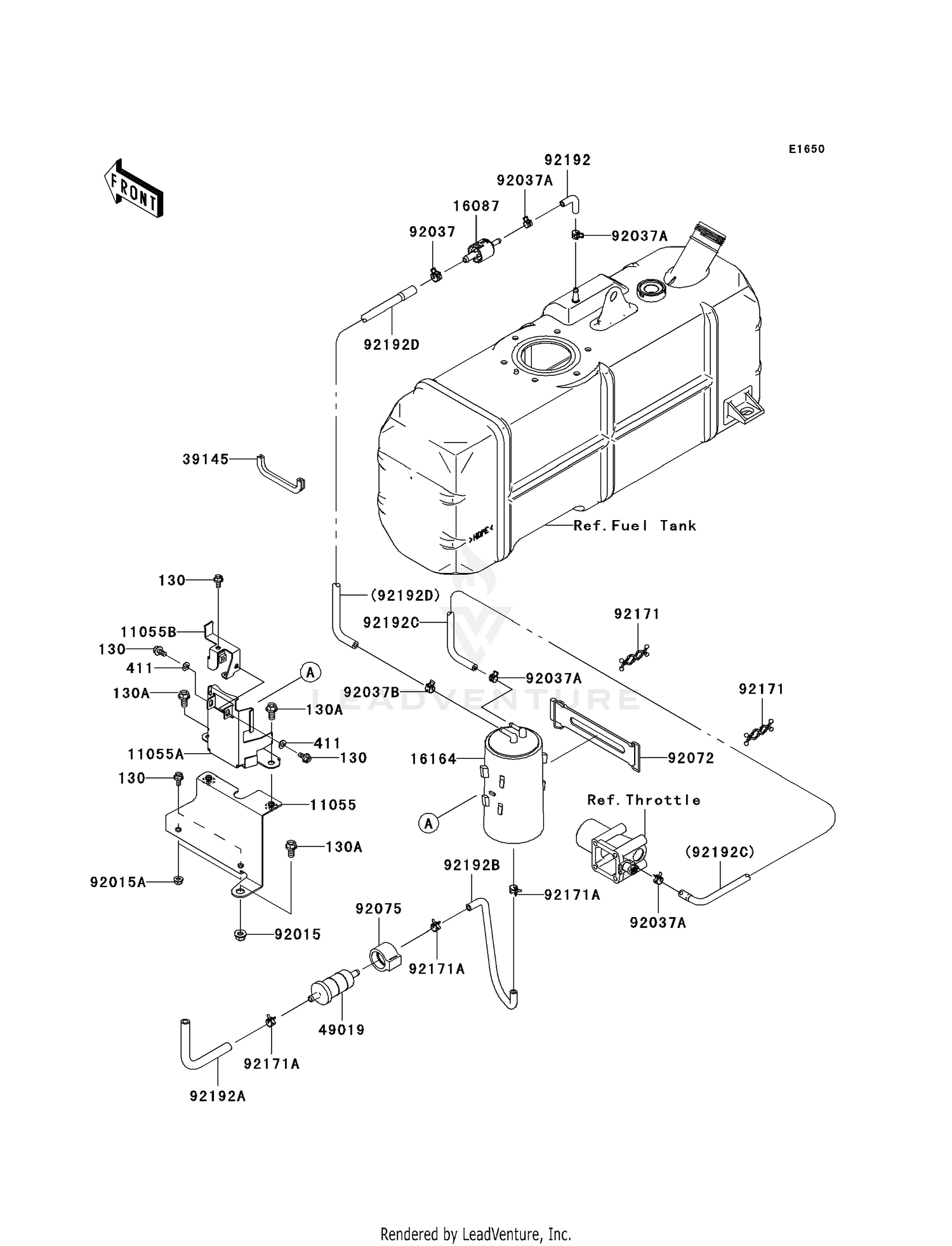 FUEL EVAPORATIVE SYSTEM (CA)