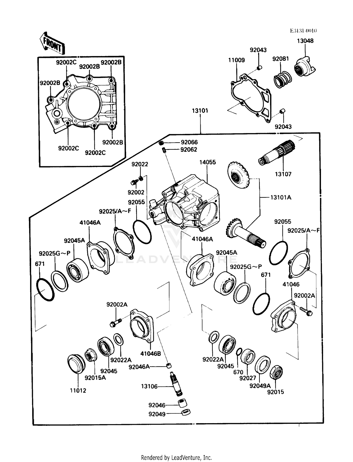 FRONT BEVEL GEAR