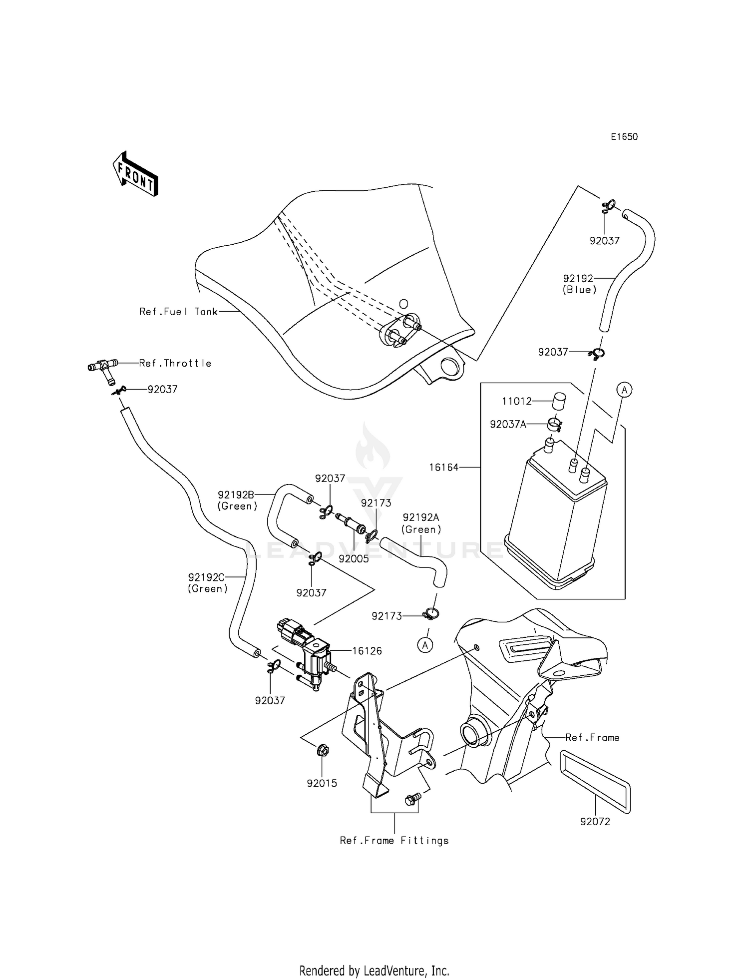 FUEL EVAPORATIVE SYSTEM (CA)
