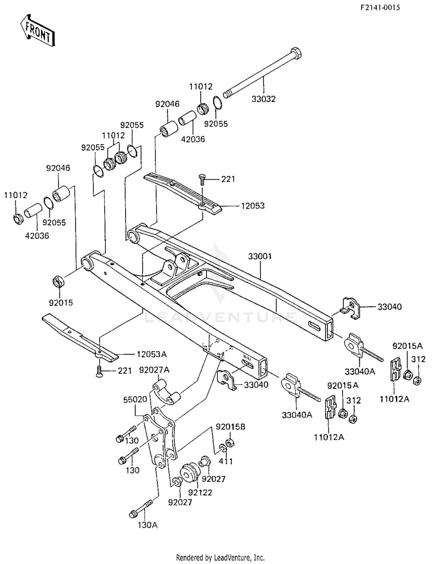 SWING ARM ('85 KX80-E3)