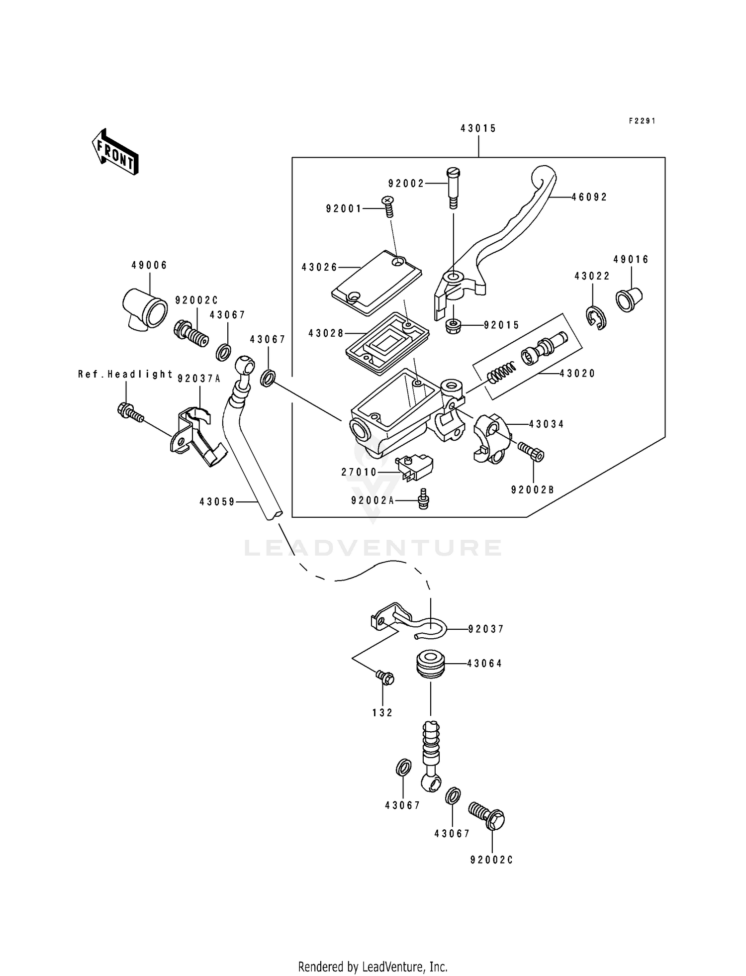 FRONT MASTER CYLINDER (EL250-E1)