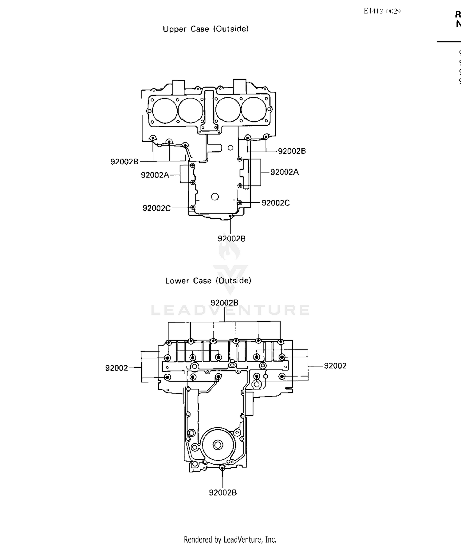 CRANKCASE BOLT PATTERN