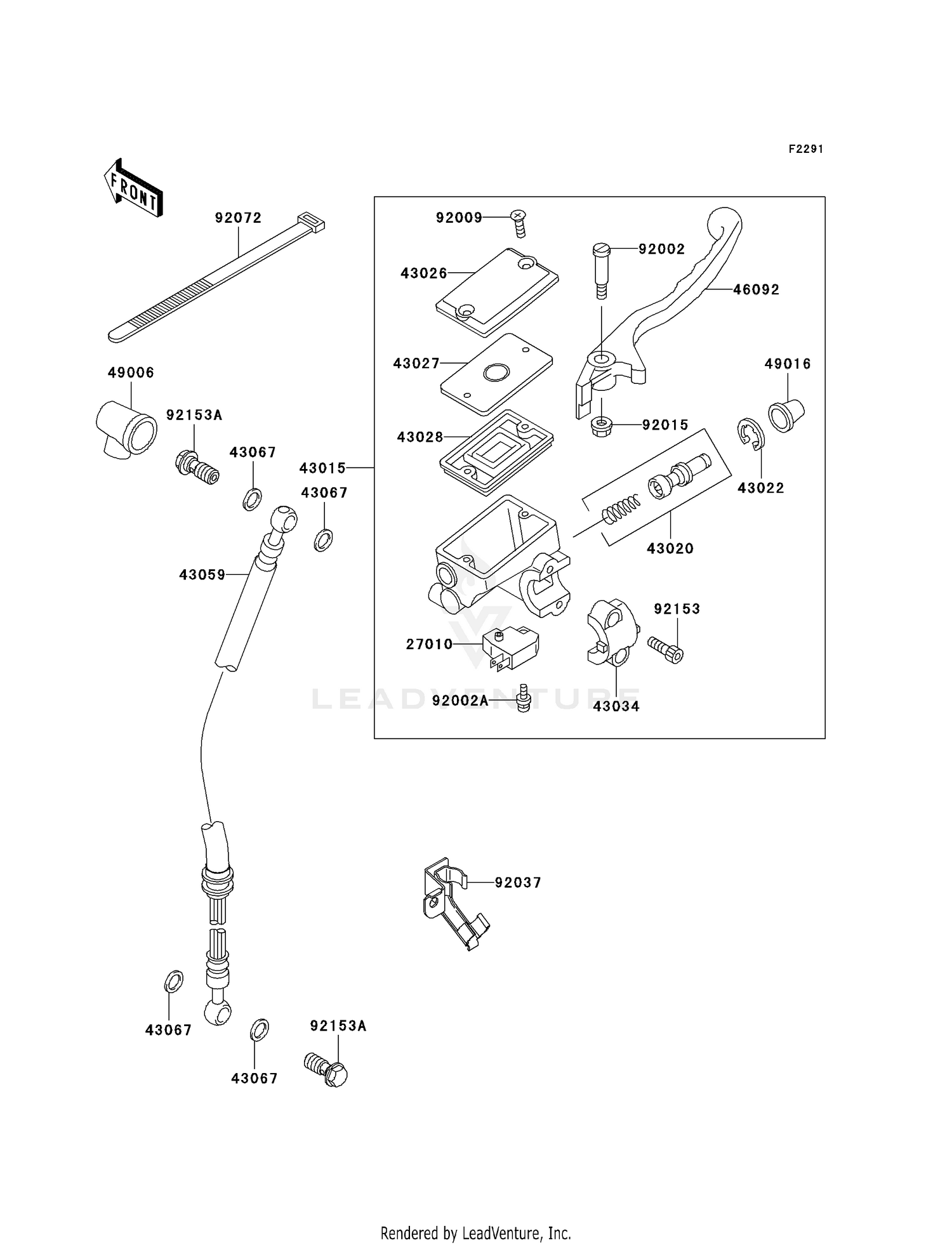 FRONT MASTER CYLINDER (F15-F18)