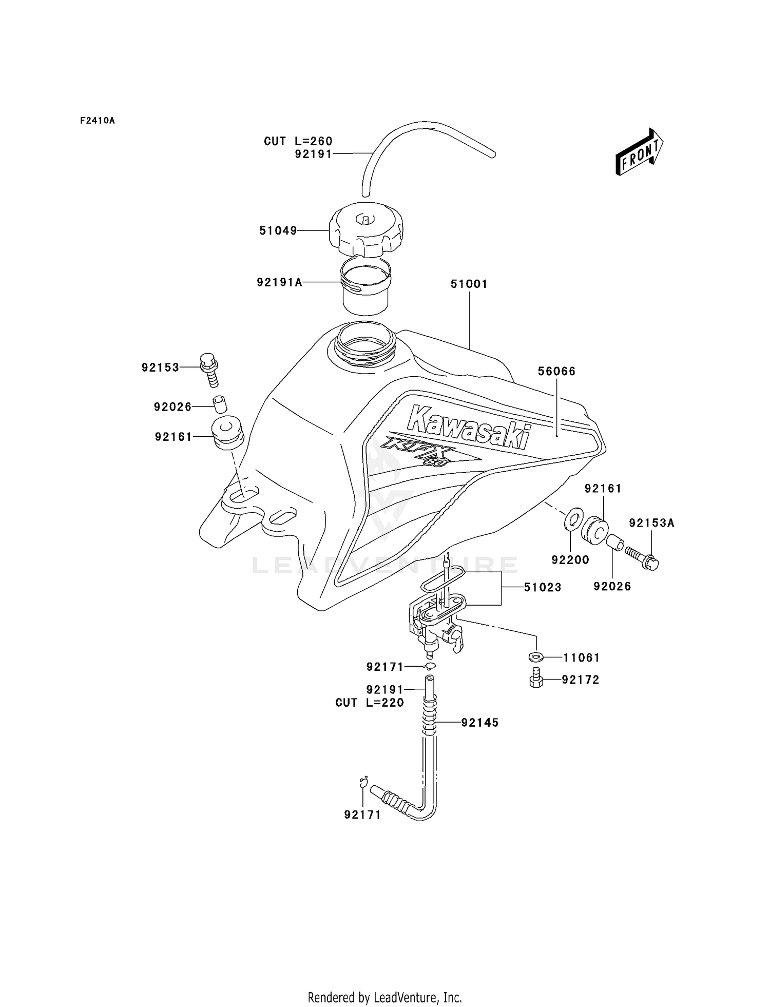 FUEL TANK (KSF80-A3)