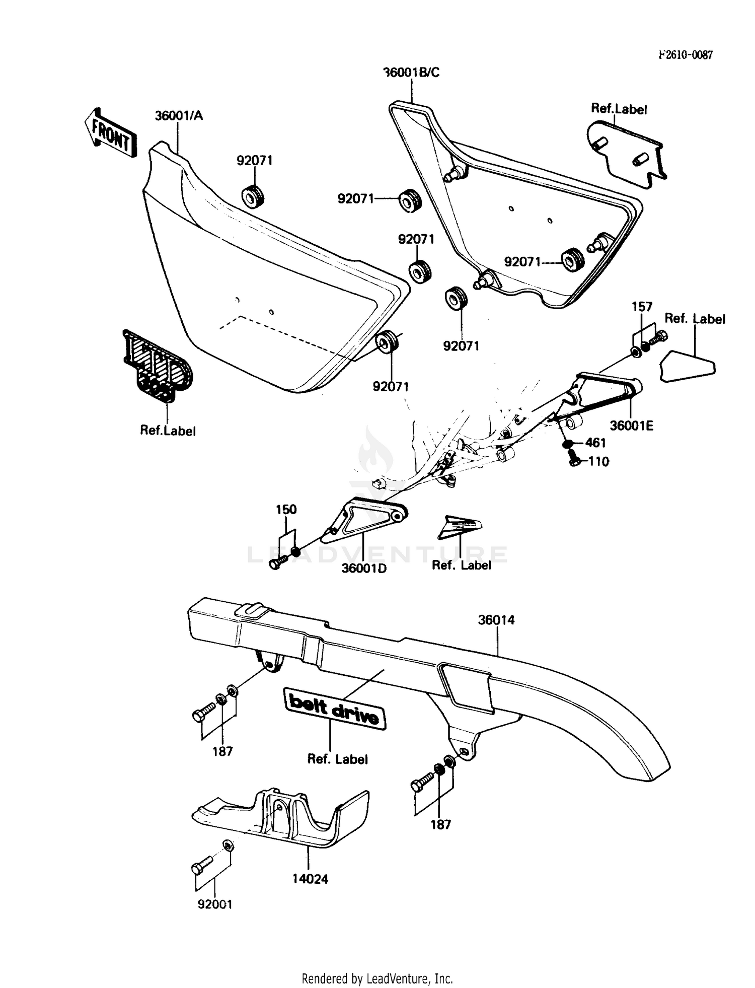 SIDE COVERS/CHAIN COVER