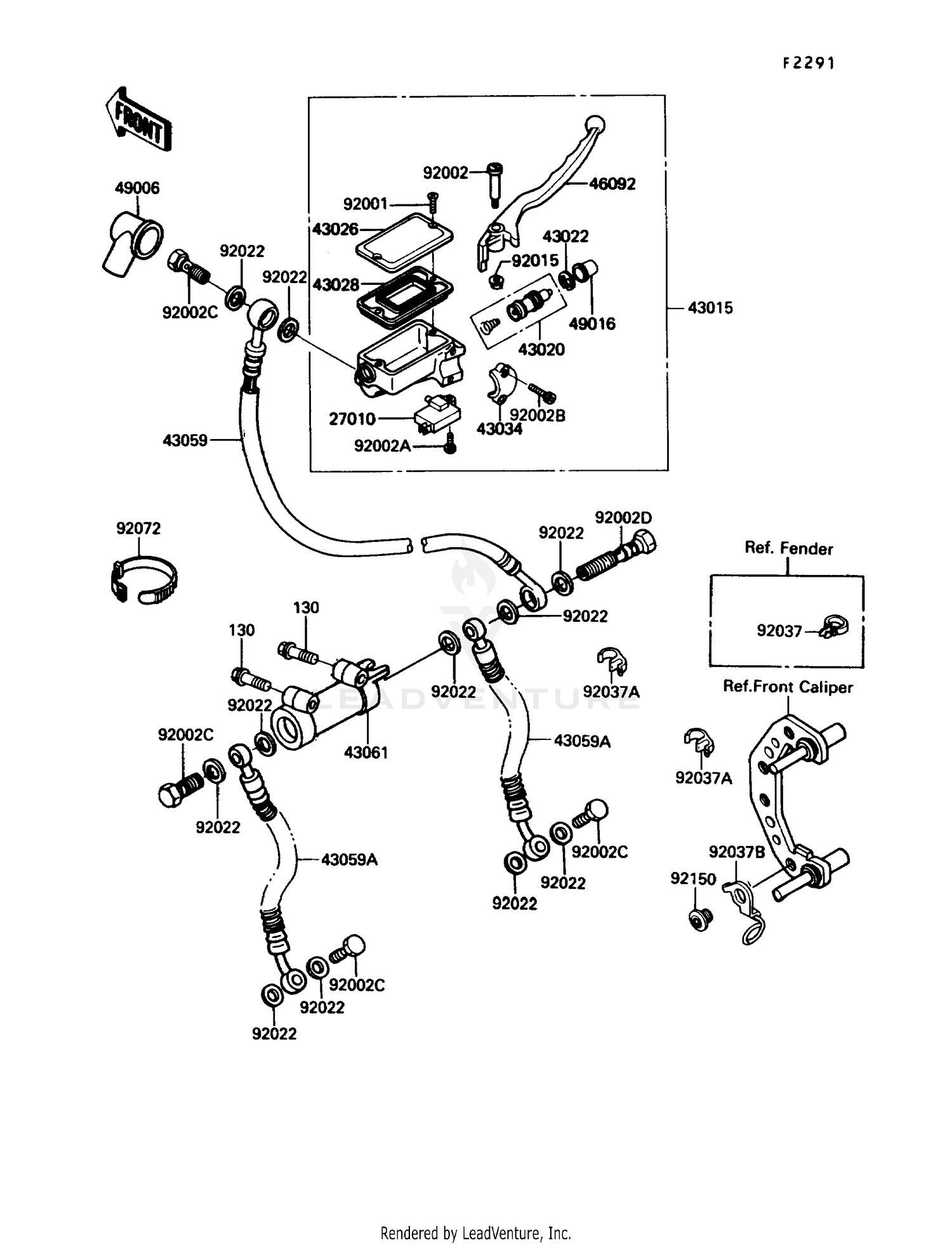 FRONT MASTER CYLINDER