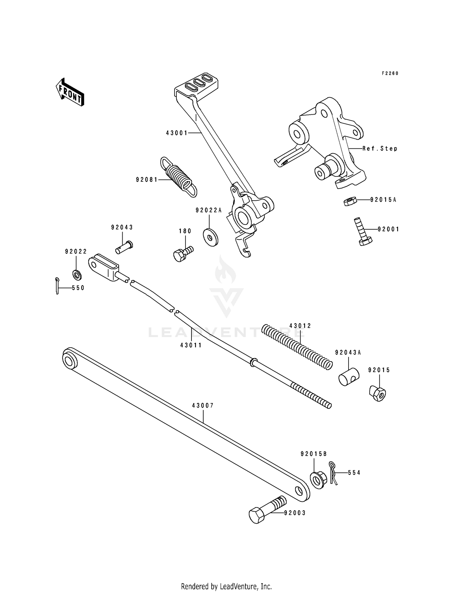 BRAKE PEDAL/TORQUE LINK