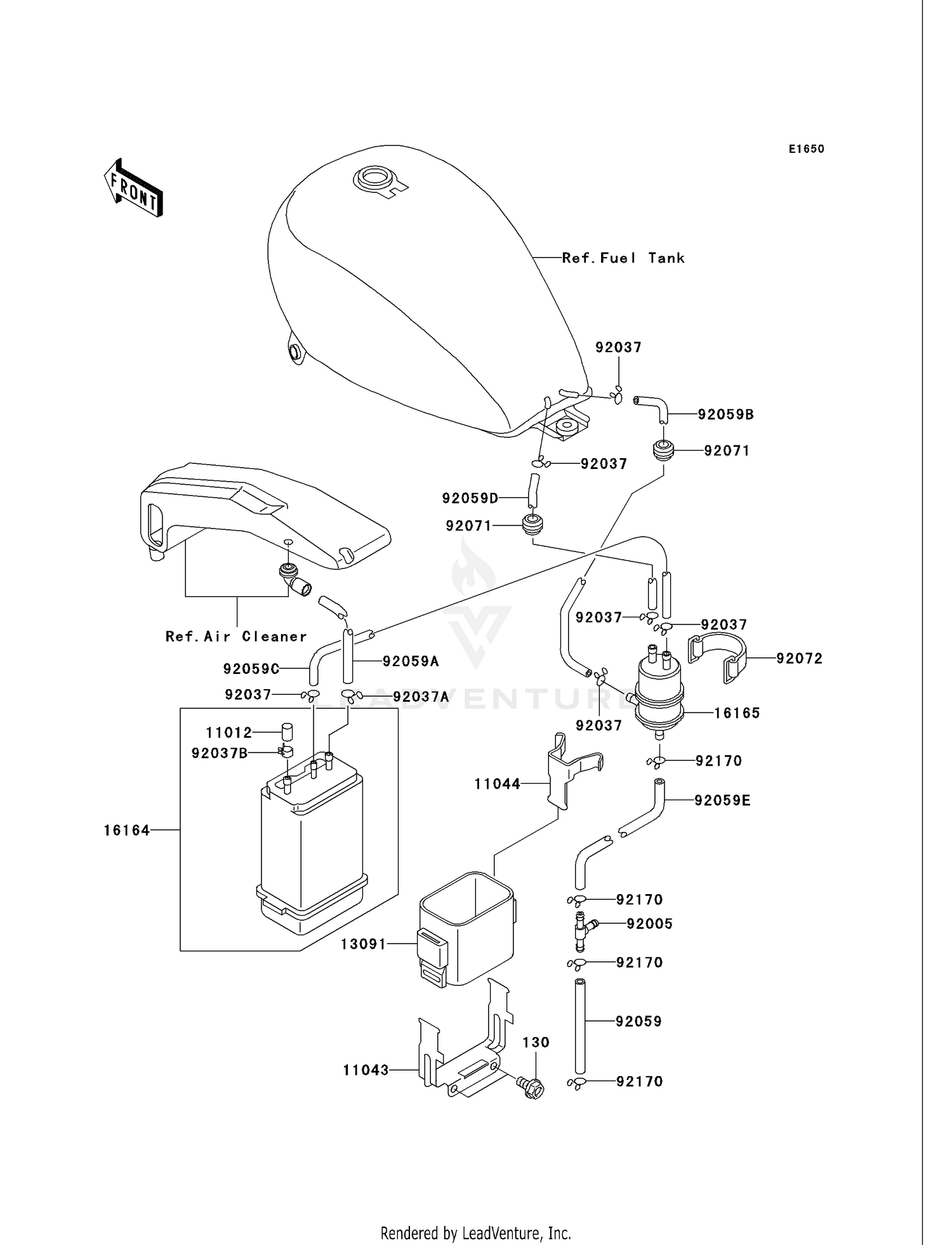 FUEL EVAPORATIVE SYSTEM (CA)
