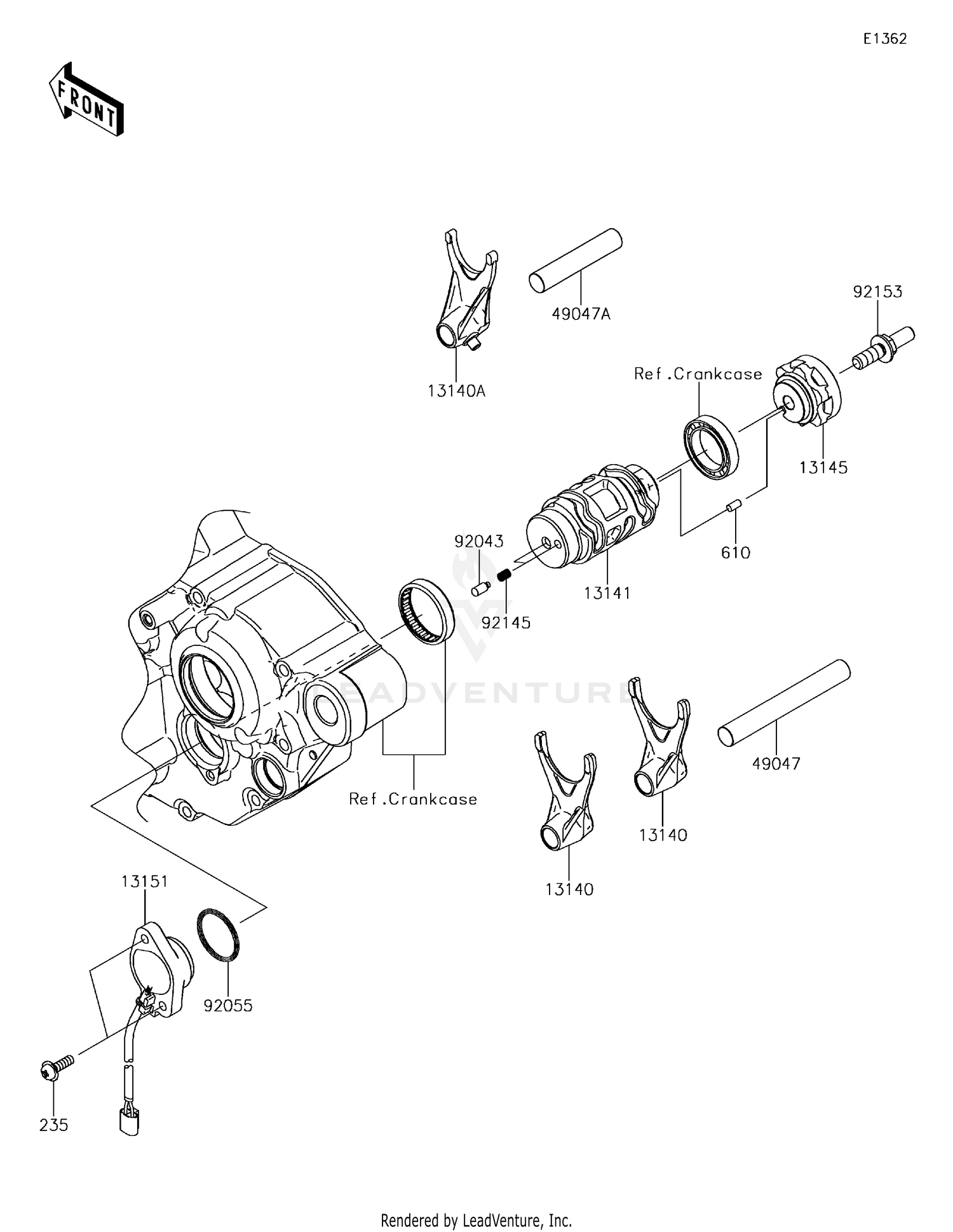 Gear Change Drum/Shift Fork(s)