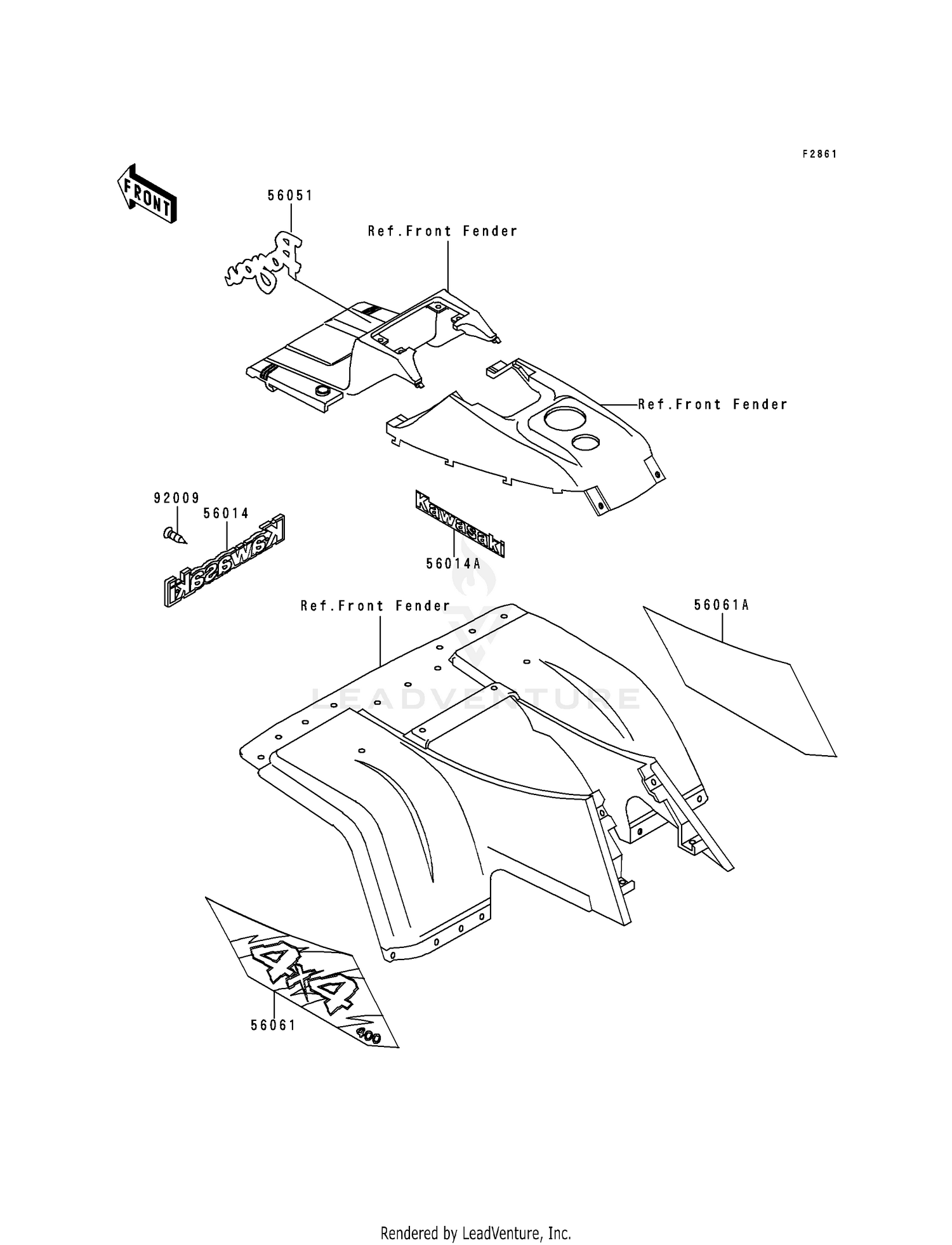 DECALS (EBONY)(KLF400-B4)