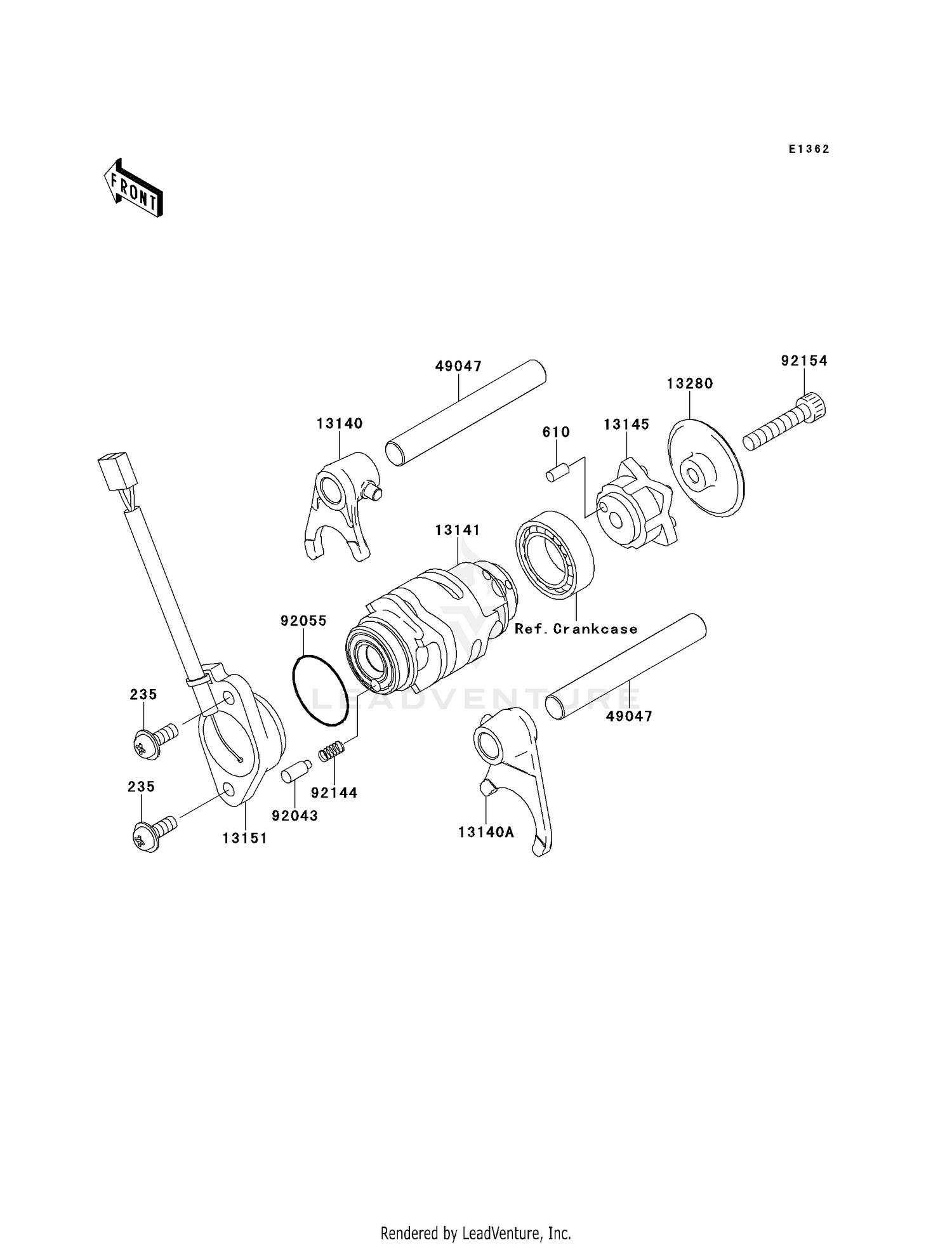 GEAR CHANGE DRUM/SHIFT FORK(S)