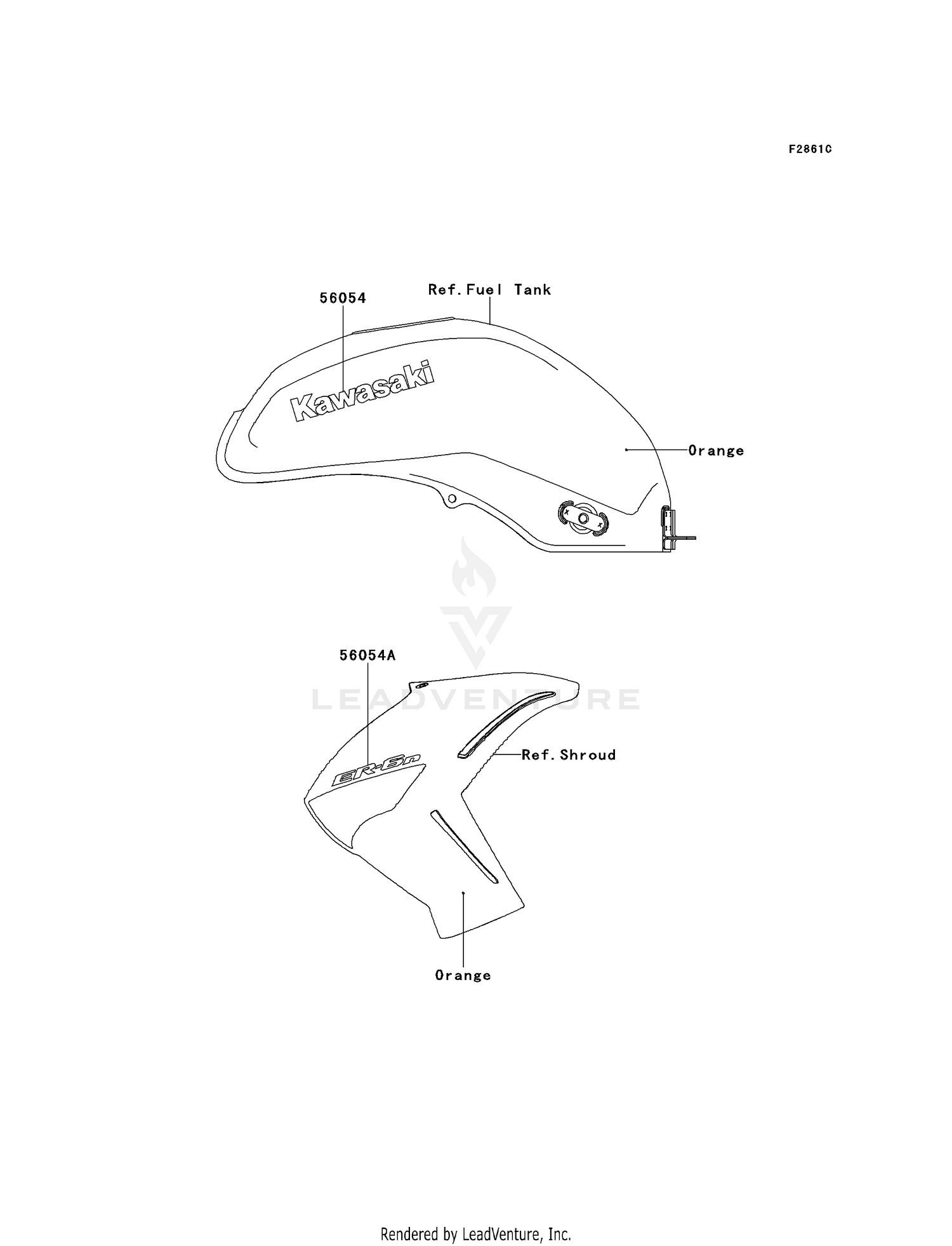 DECALS (ORANGE)(CAF)(CN)