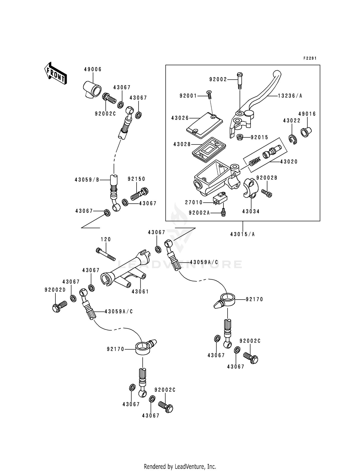 FRONT MASTER CYLINDER (ZR550-B1/B2)
