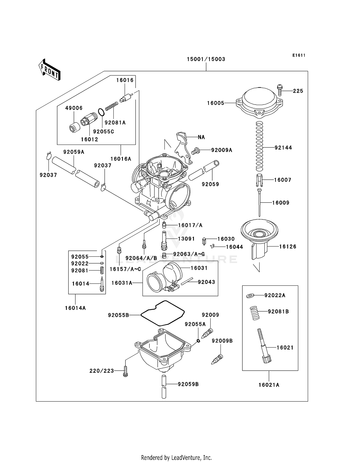 CARBURETOR (KSF250-A15/A16)
