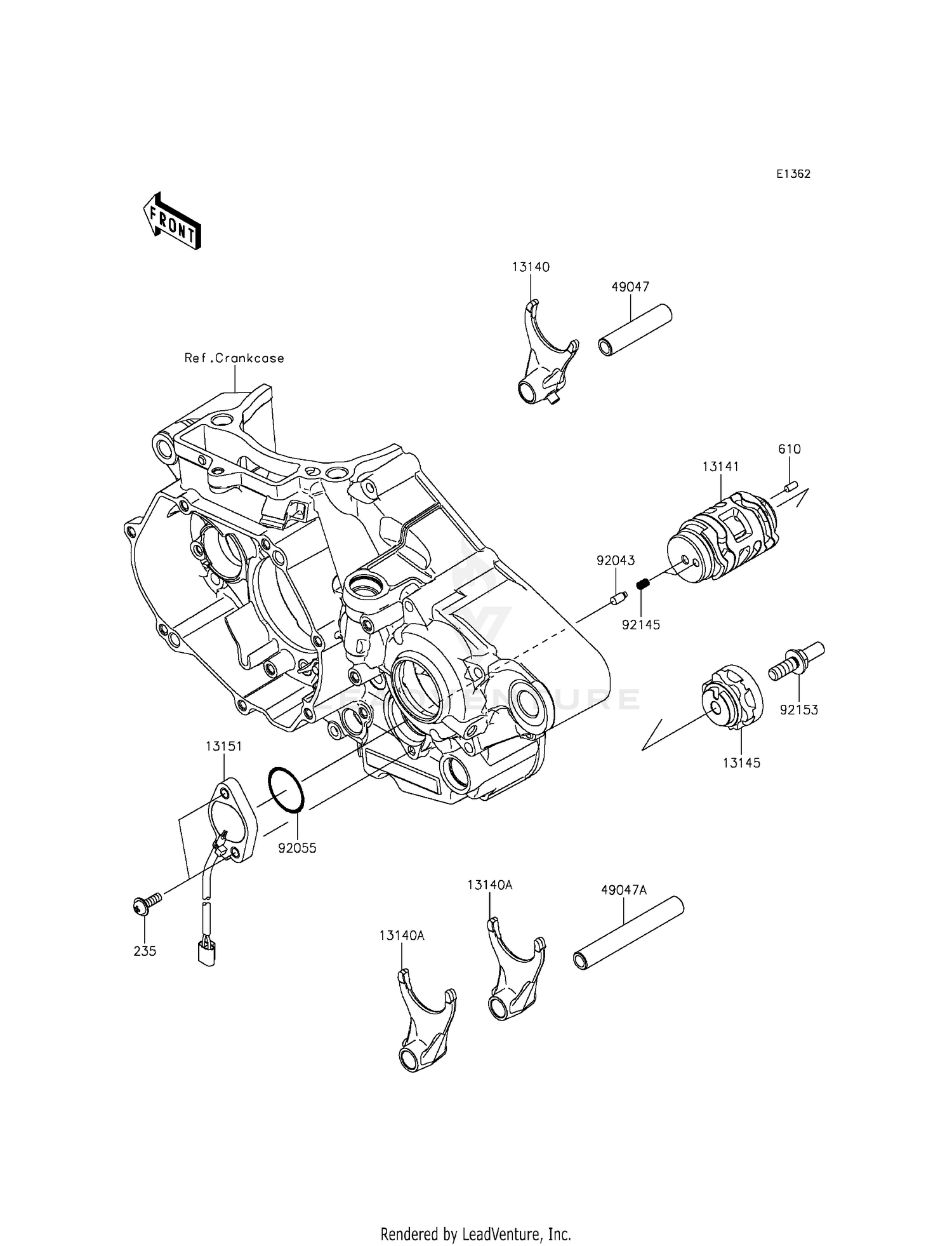 GEAR CHANGE DRUM/SHIFT FORK(S)