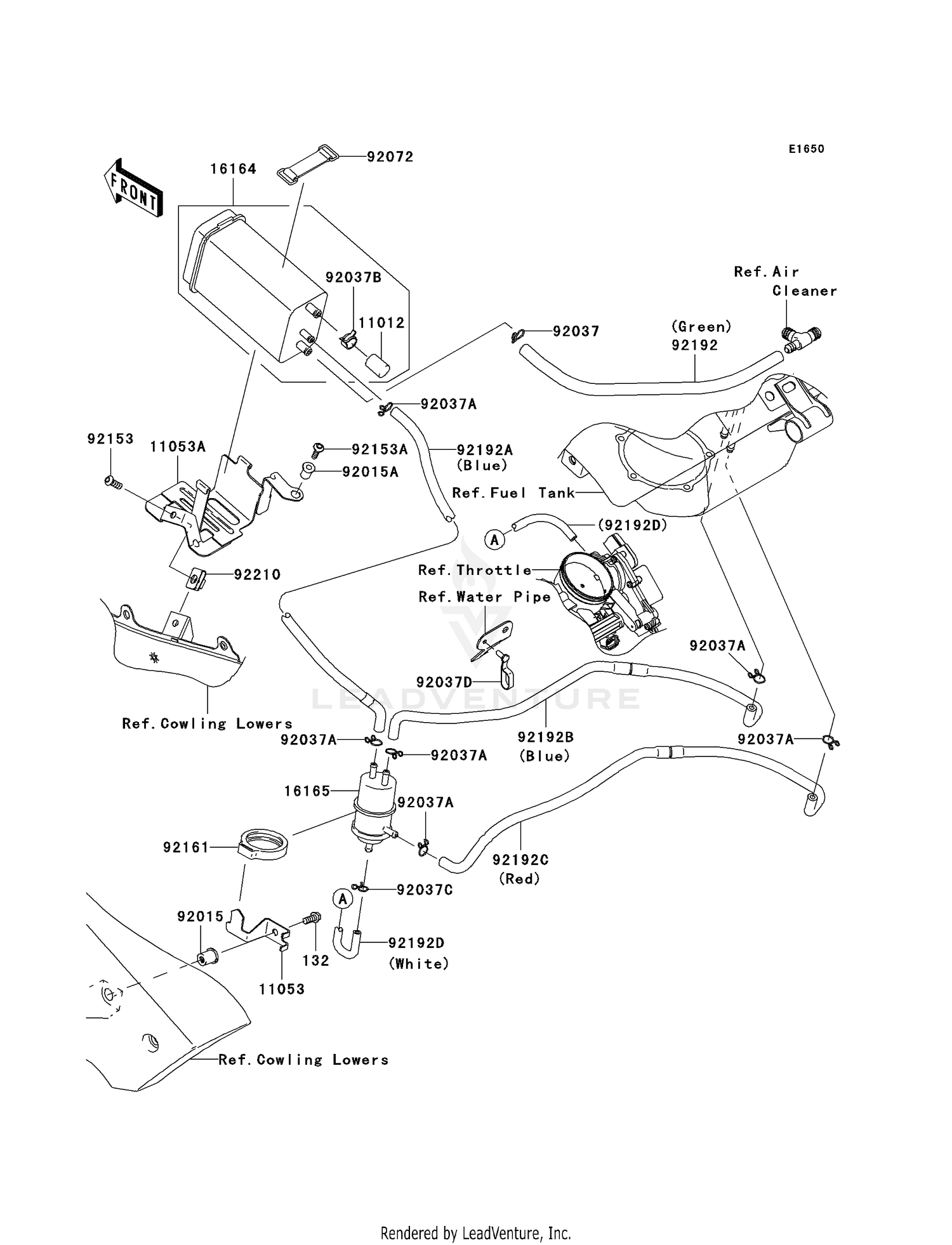 FUEL EVAPORATIVE SYSTEM (CA)