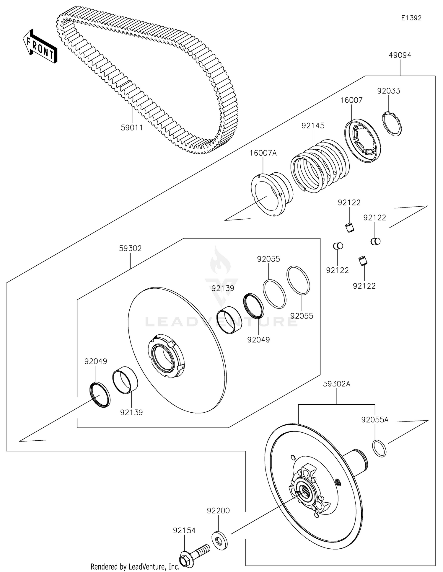 Driven Converter/Drive Belt
