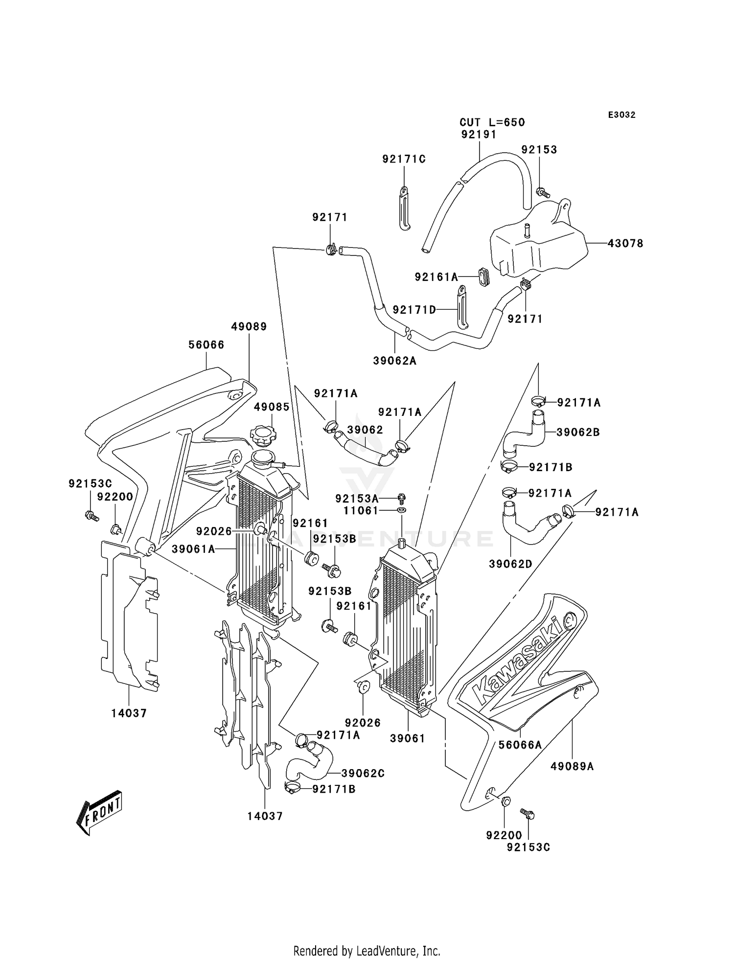 RADIATOR (KLX400-B1)