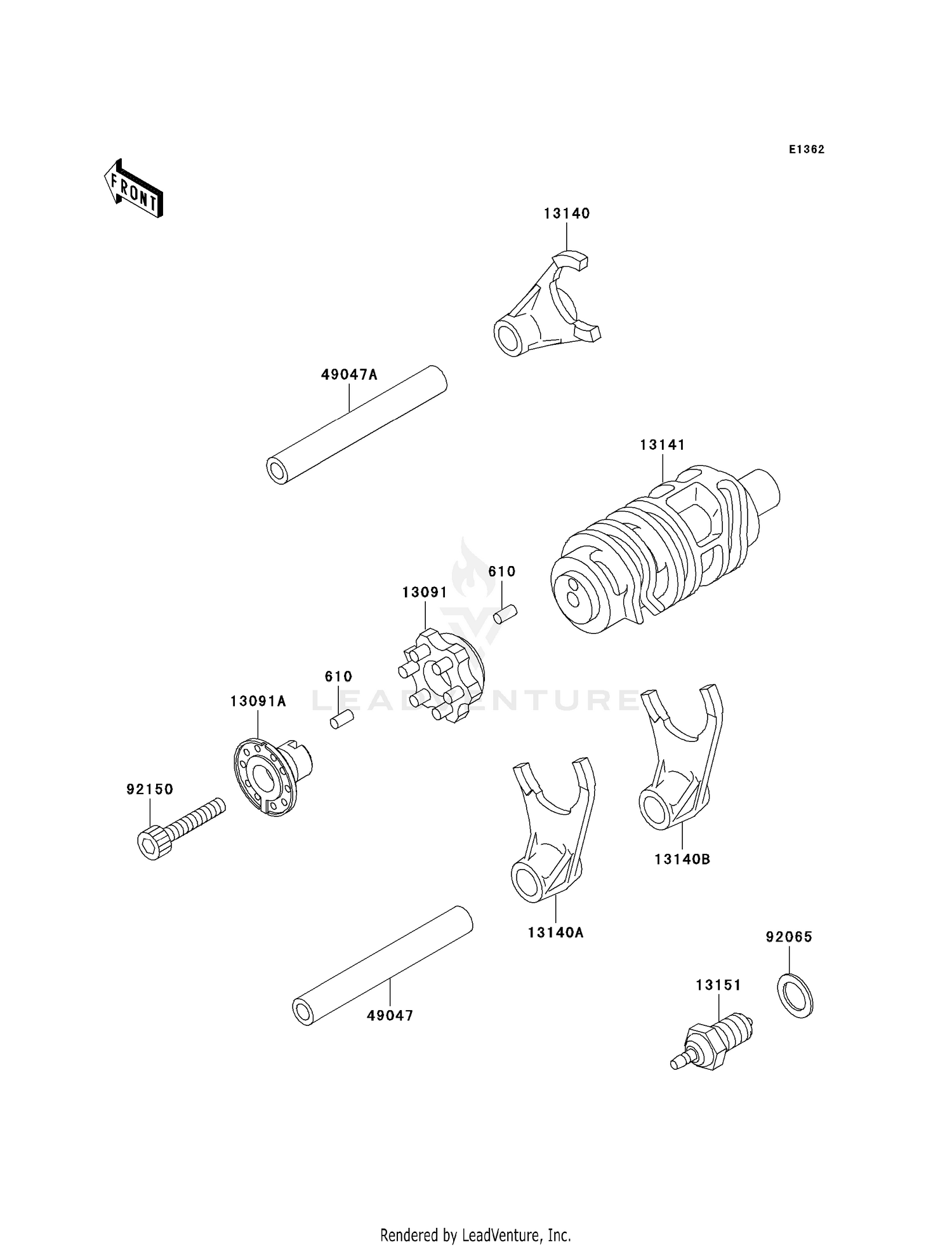 GEAR CHANGE DRUM/SHIFT FORK(S)