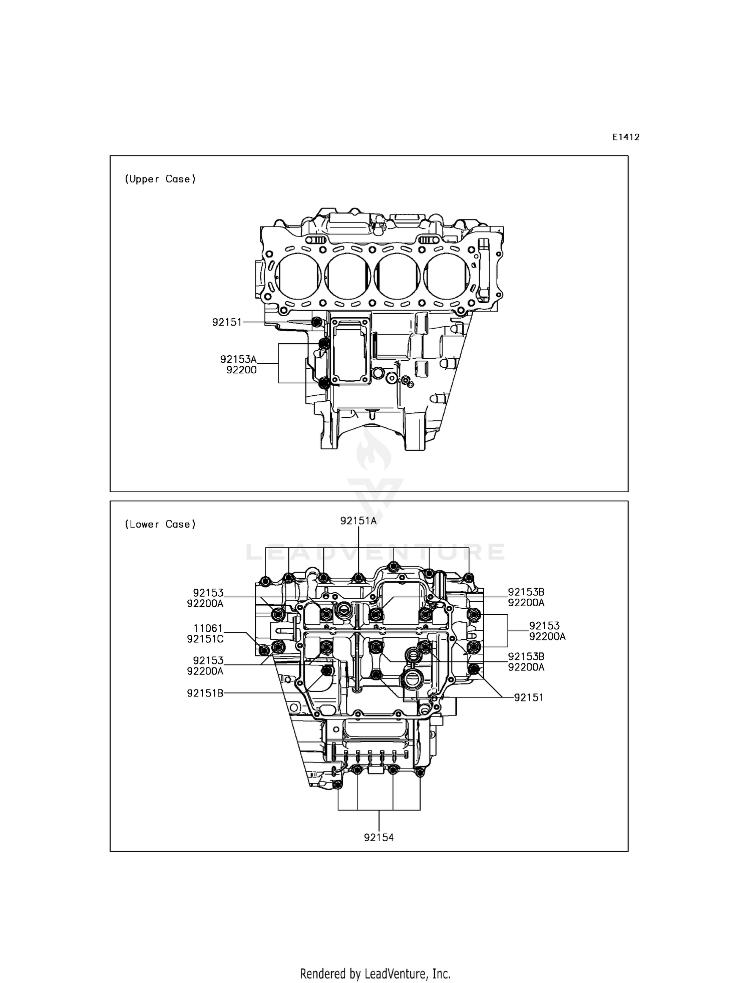 CRANKCASE BOLT PATTERN