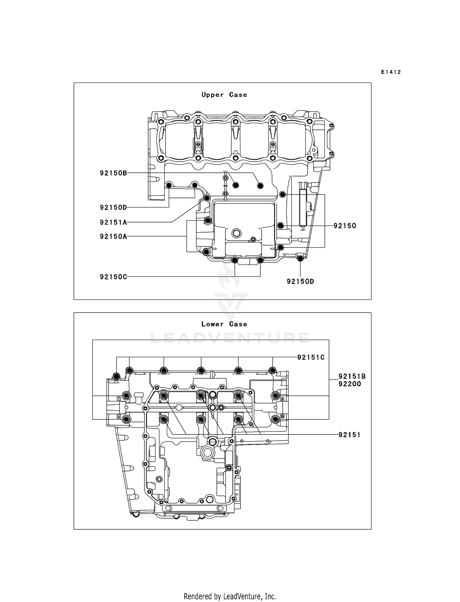 CRANKCASE BOLT PATTERN