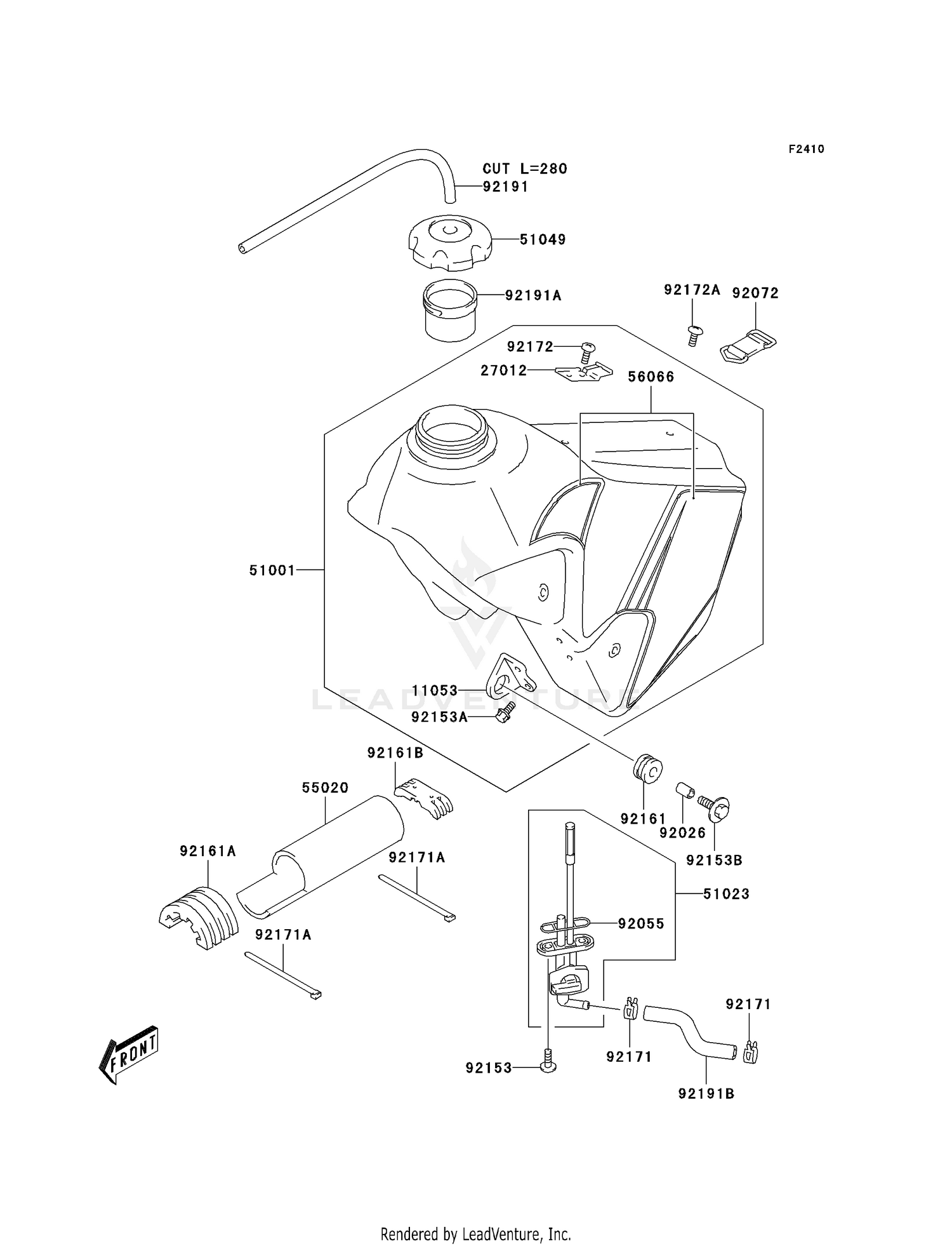 FUEL TANK (KLX400-B1)
