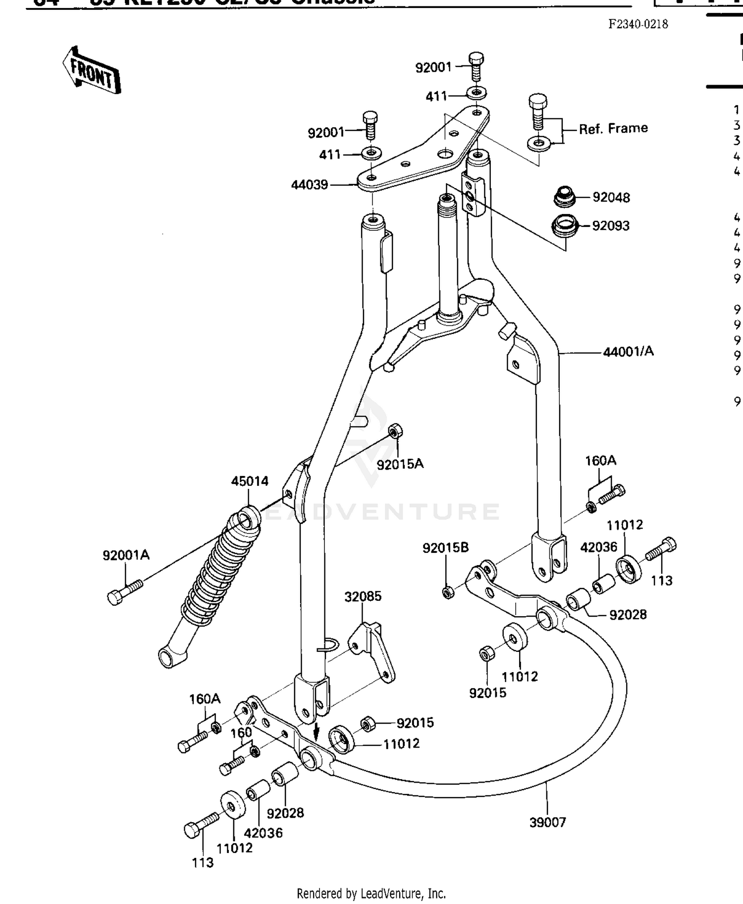 FRONT FORK ('84-'85 C2/C3)