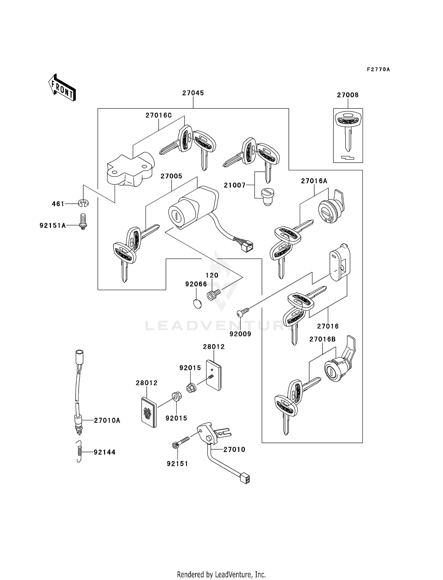 IGNITION SWITCH/LOCKS/REFLECTORS