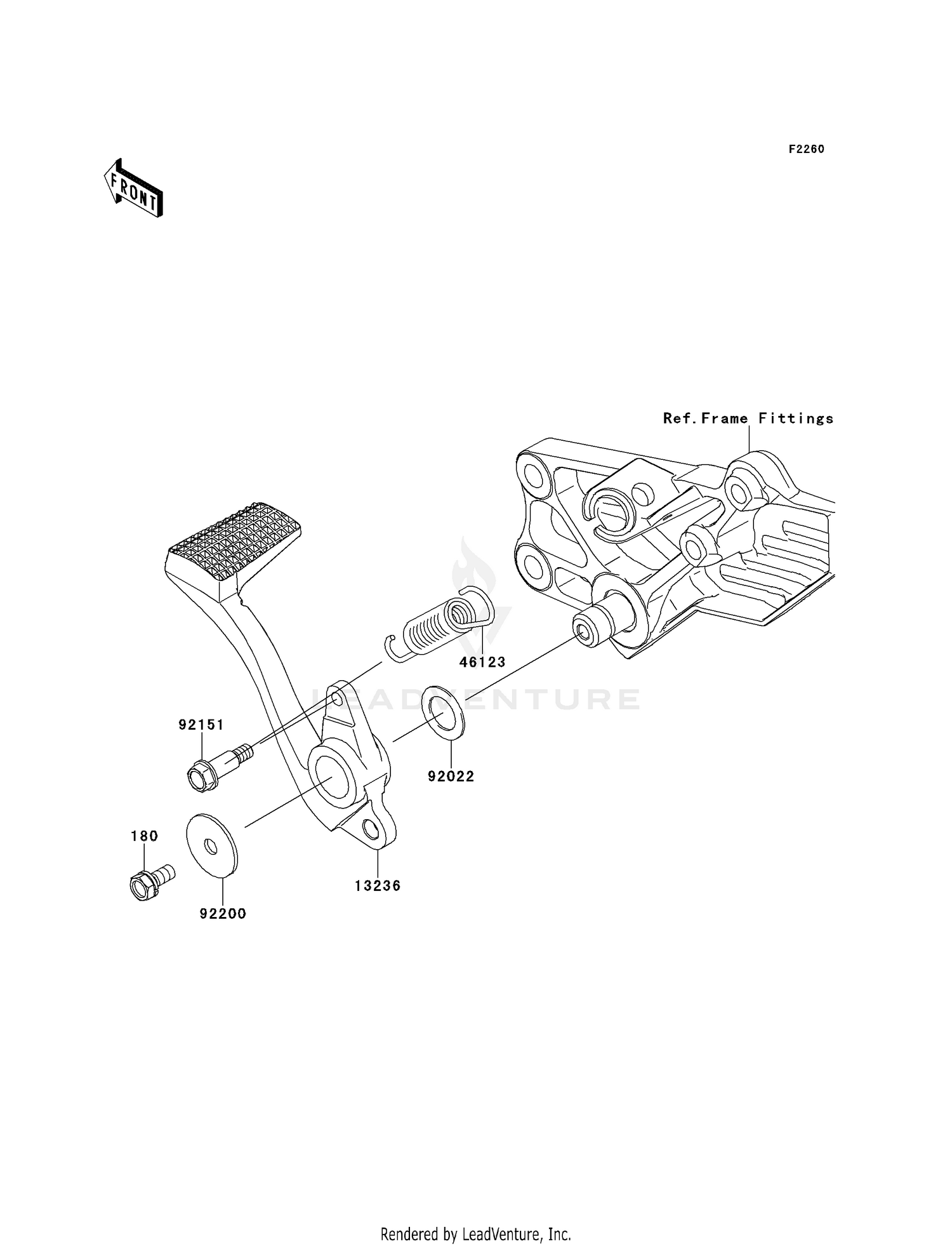 BRAKE PEDAL/TORQUE LINK