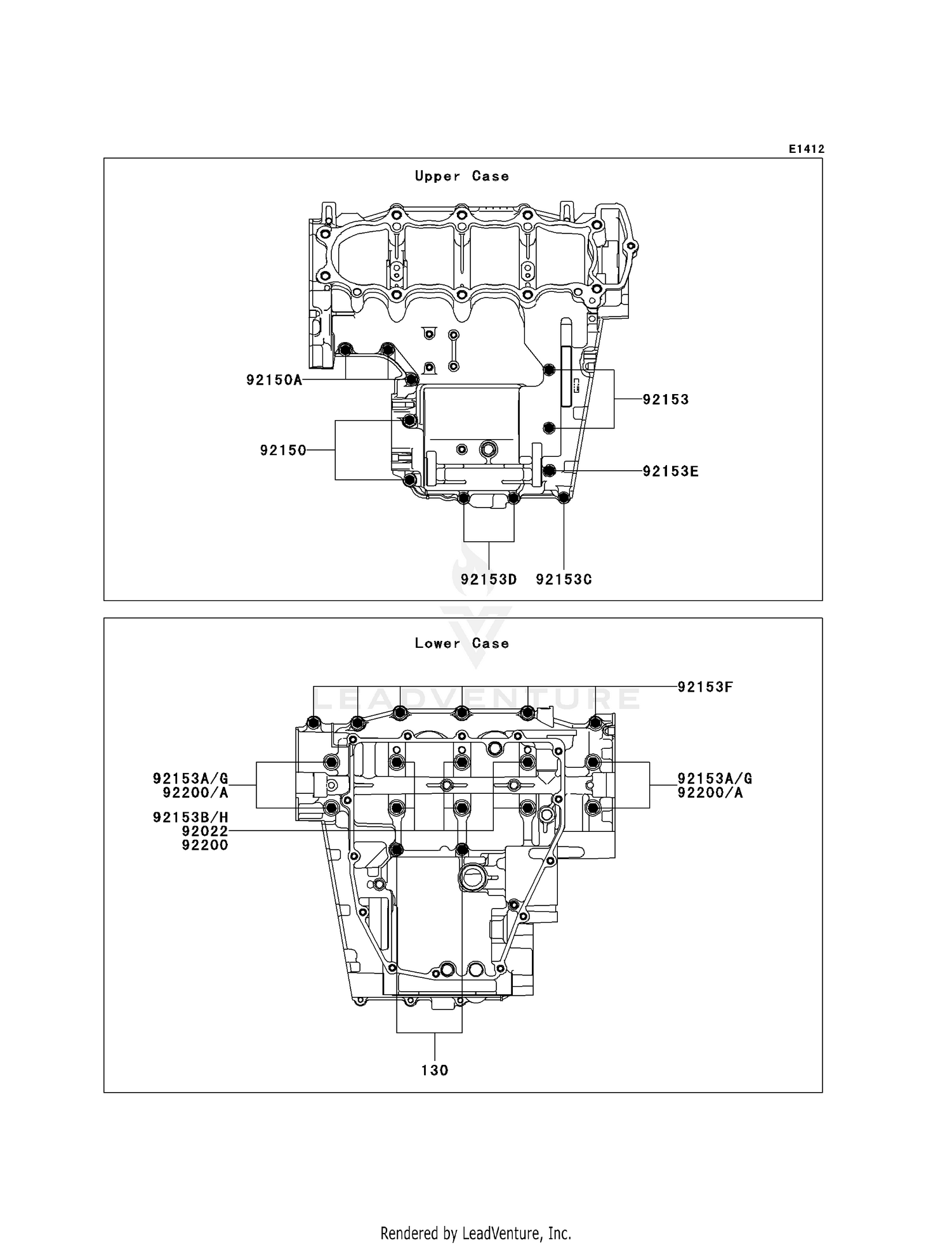 CRANKCASE BOLT PATTERN