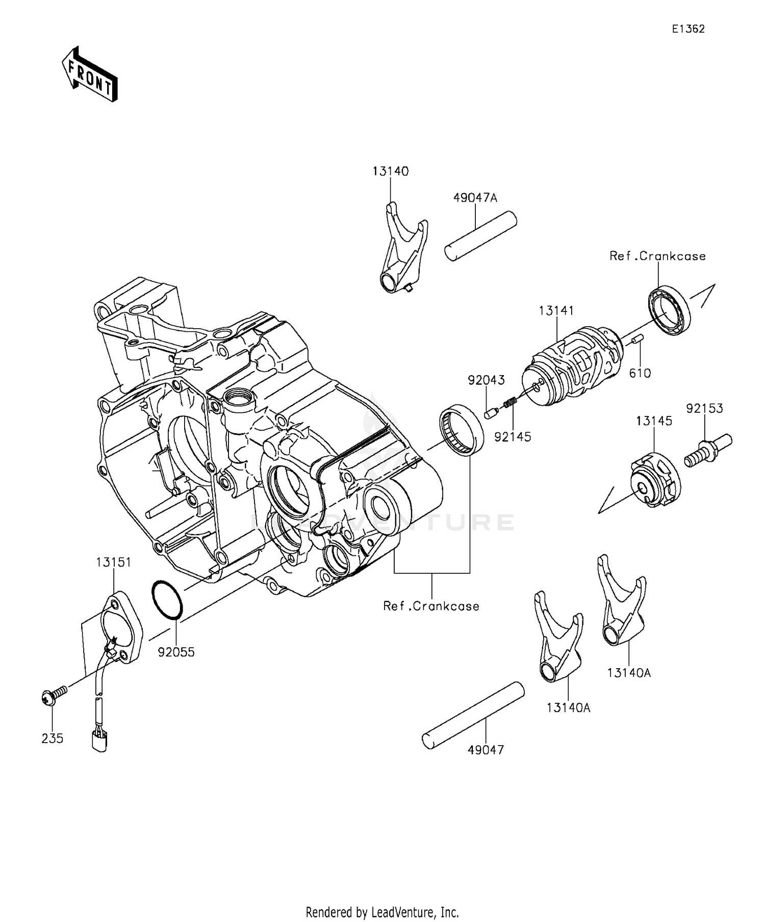 Gear Change Drum/Shift Fork(s)