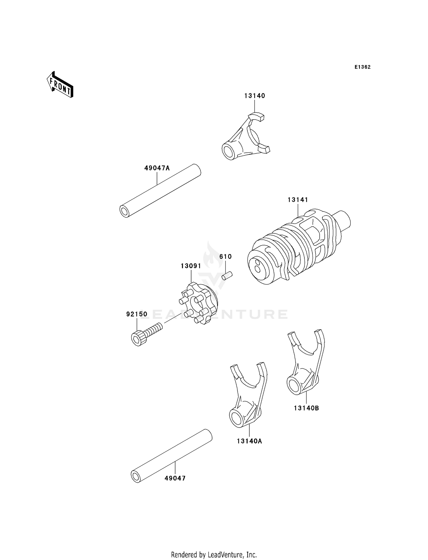 GEAR CHANGE DRUM/SHIFT FORK(S)