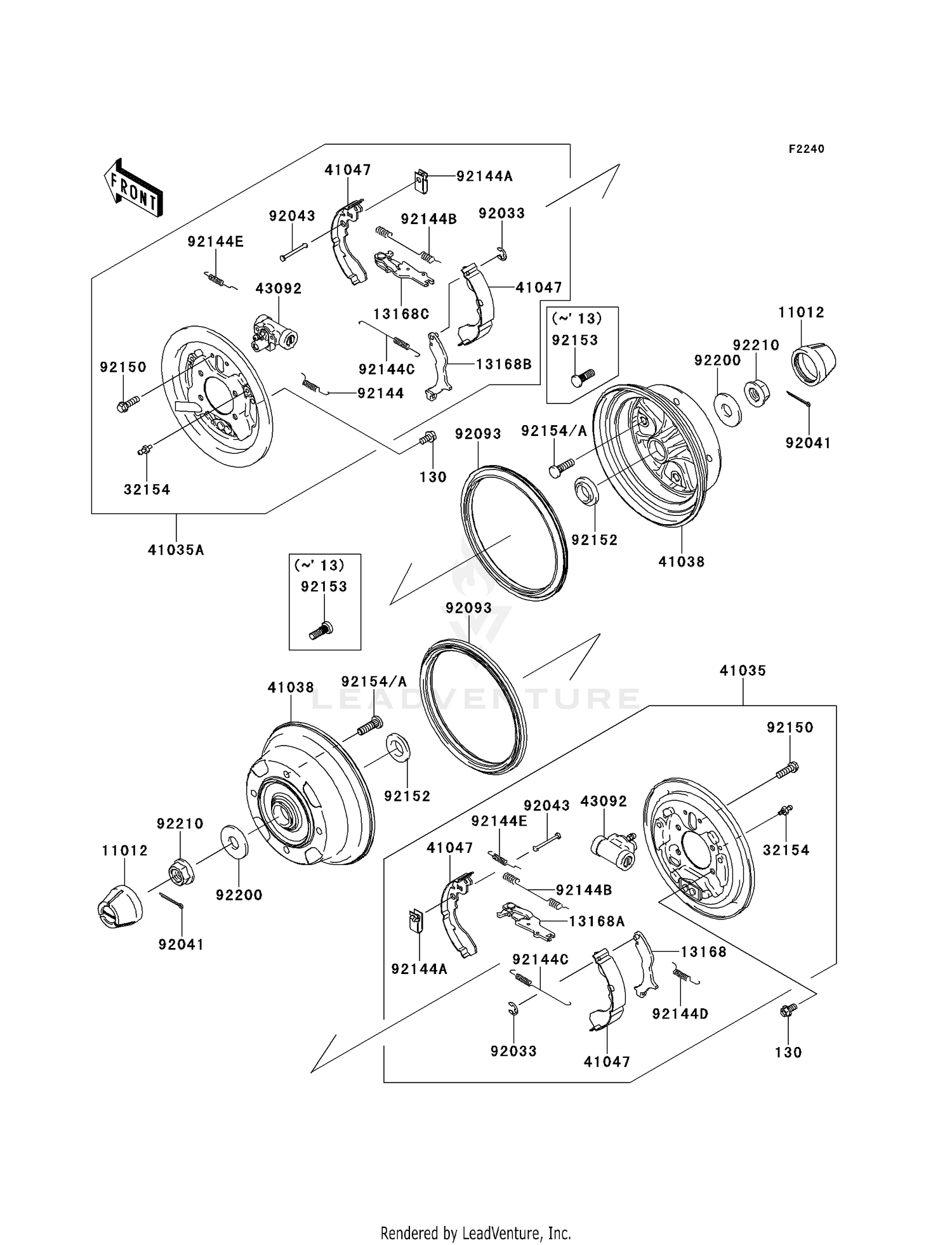 REAR HUBS/BRAKES