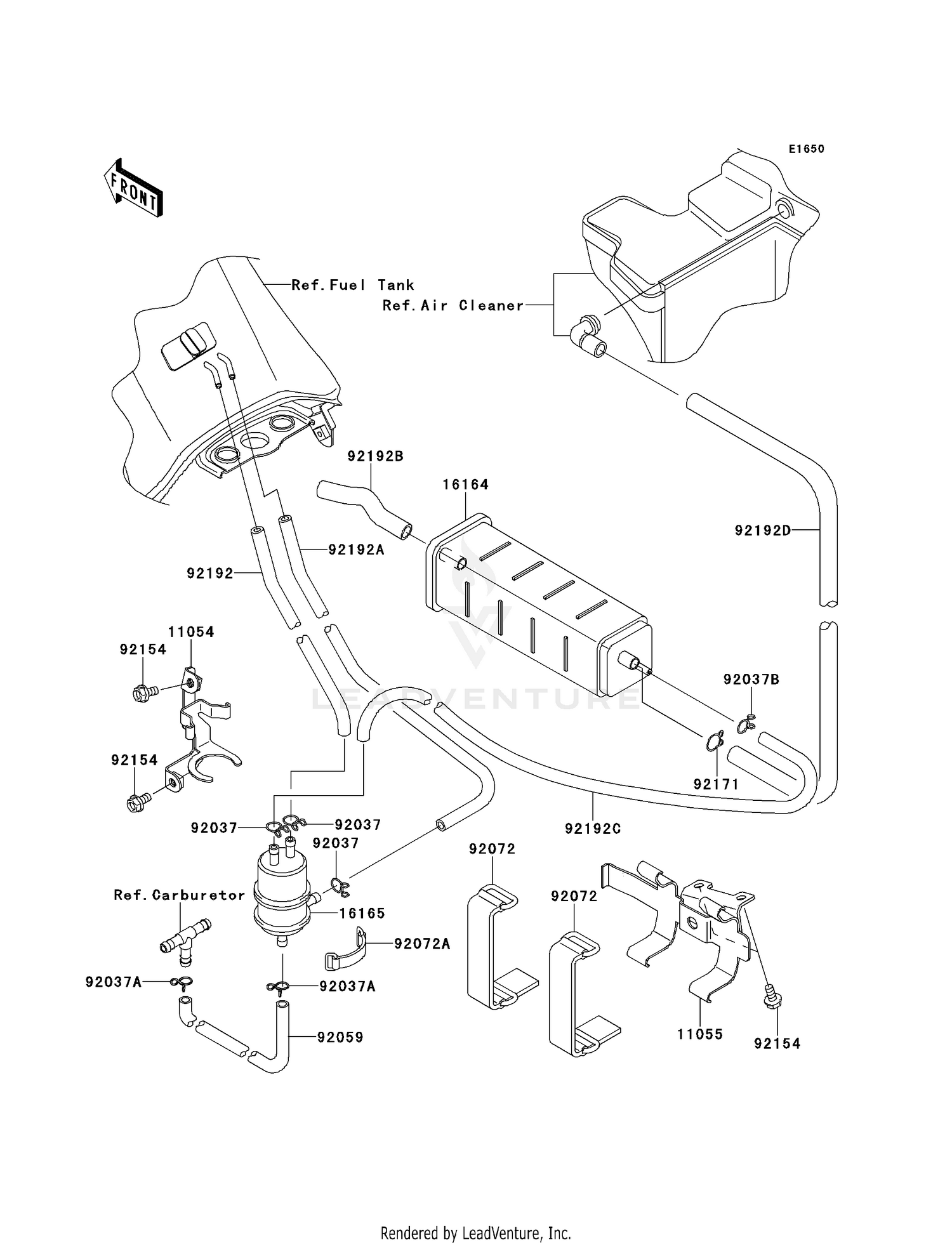 FUEL EVAPORATIVE SYSTEM (CA)