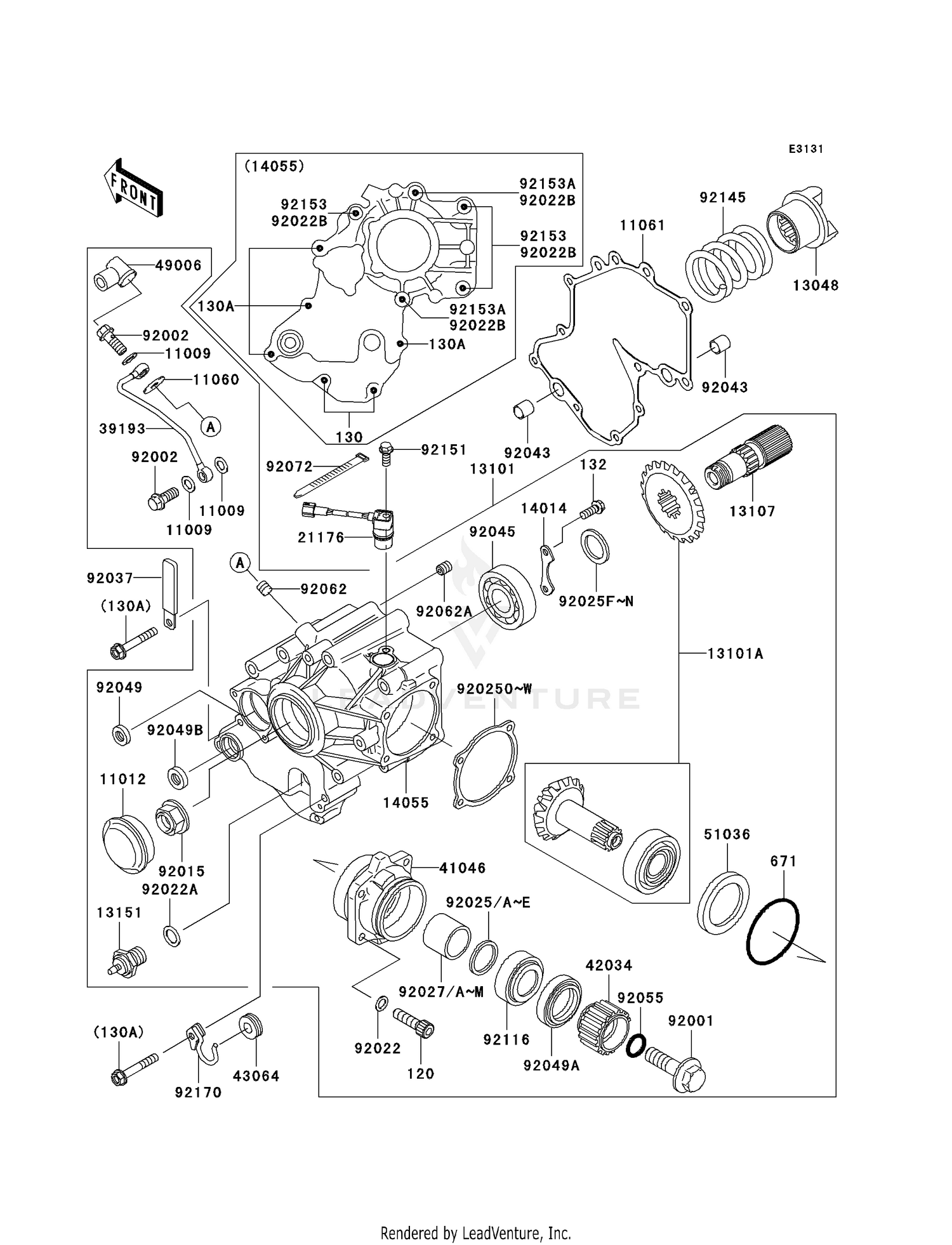 FRONT BEVEL GEAR
