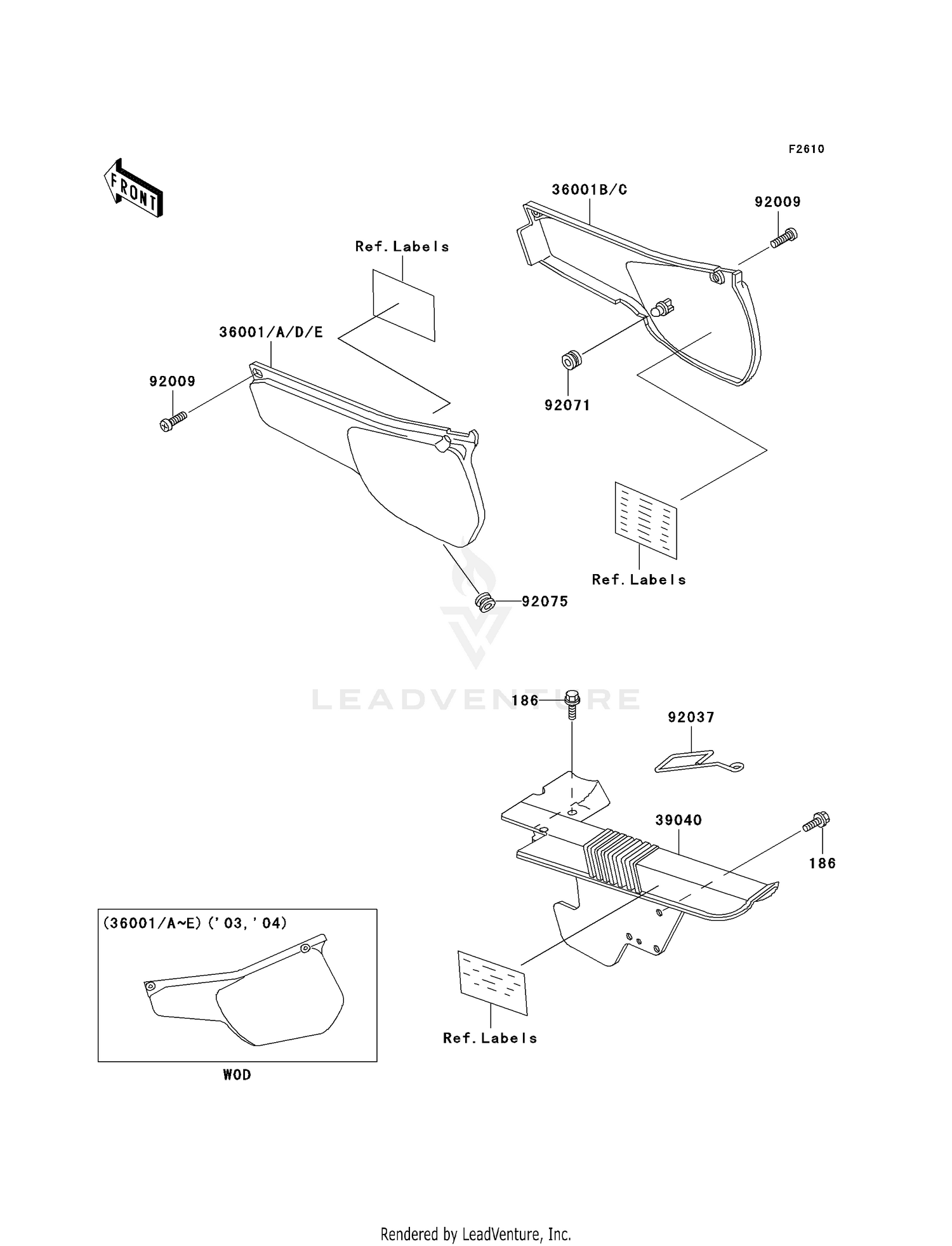 SIDE COVERS/CHAIN COVER