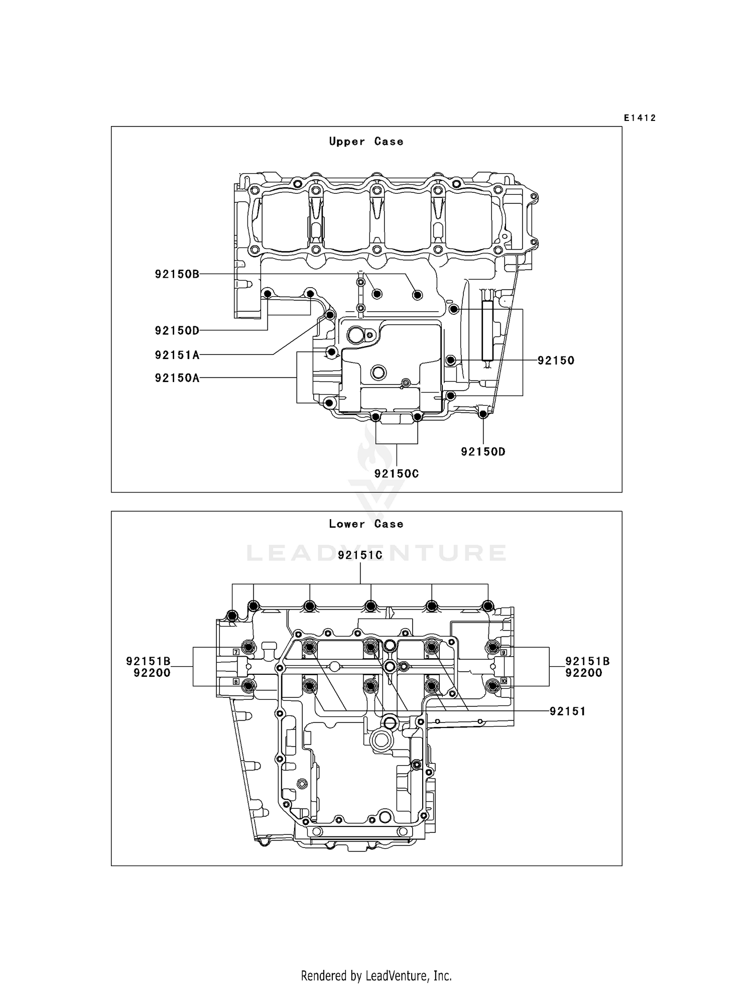 CRANKCASE BOLT PATTERN