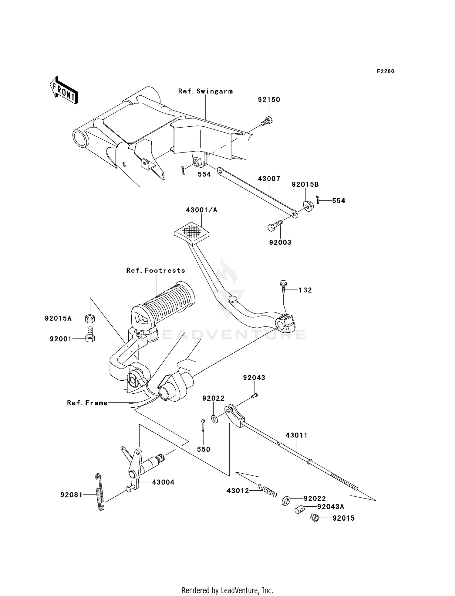BRAKE PEDAL/TORQUE LINK