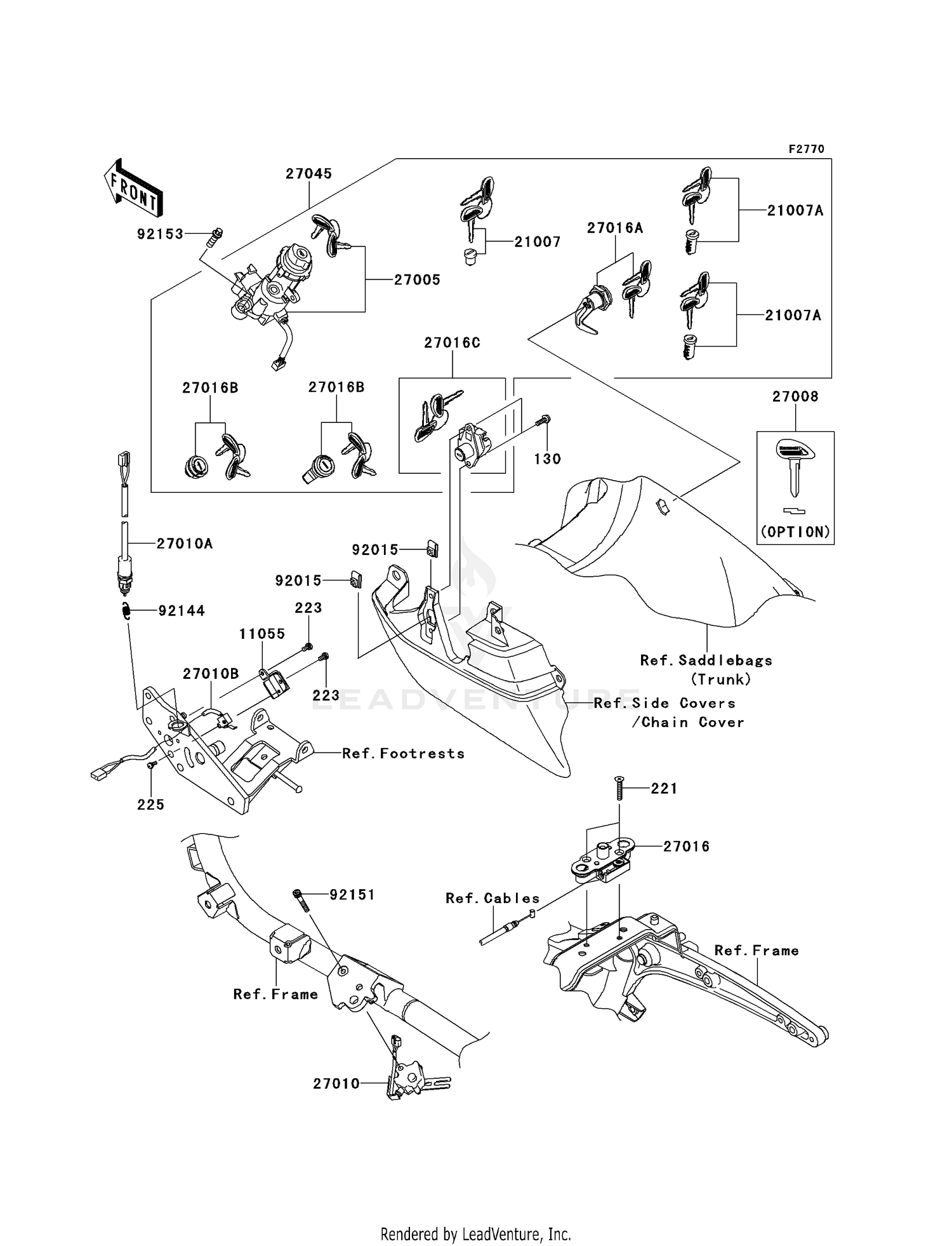 IGNITION SWITCH/LOCKS/REFLECTORS