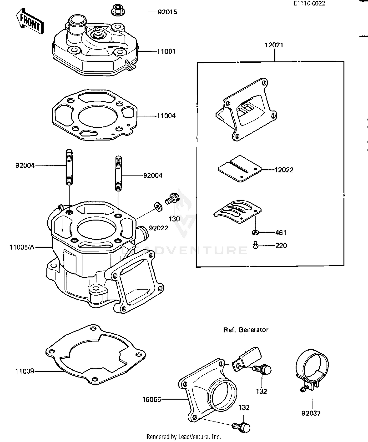 CYLINDER HEAD/CYLINDER/REED VALVE