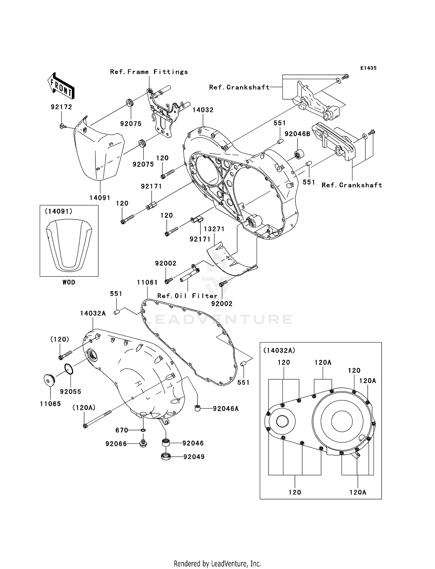 LEFT ENGINE COVER(S)