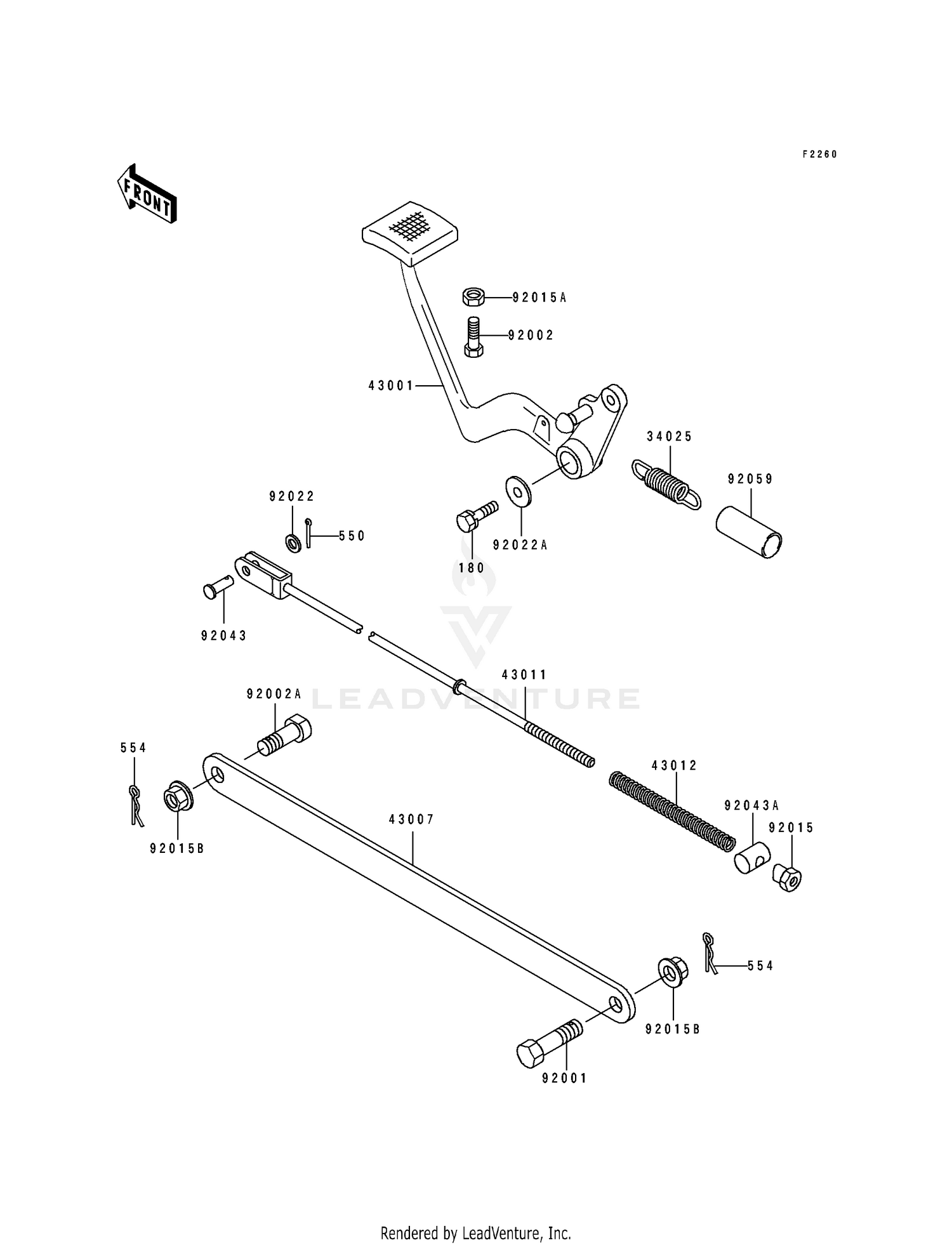 BRAKE PEDAL/TORQUE LINK
