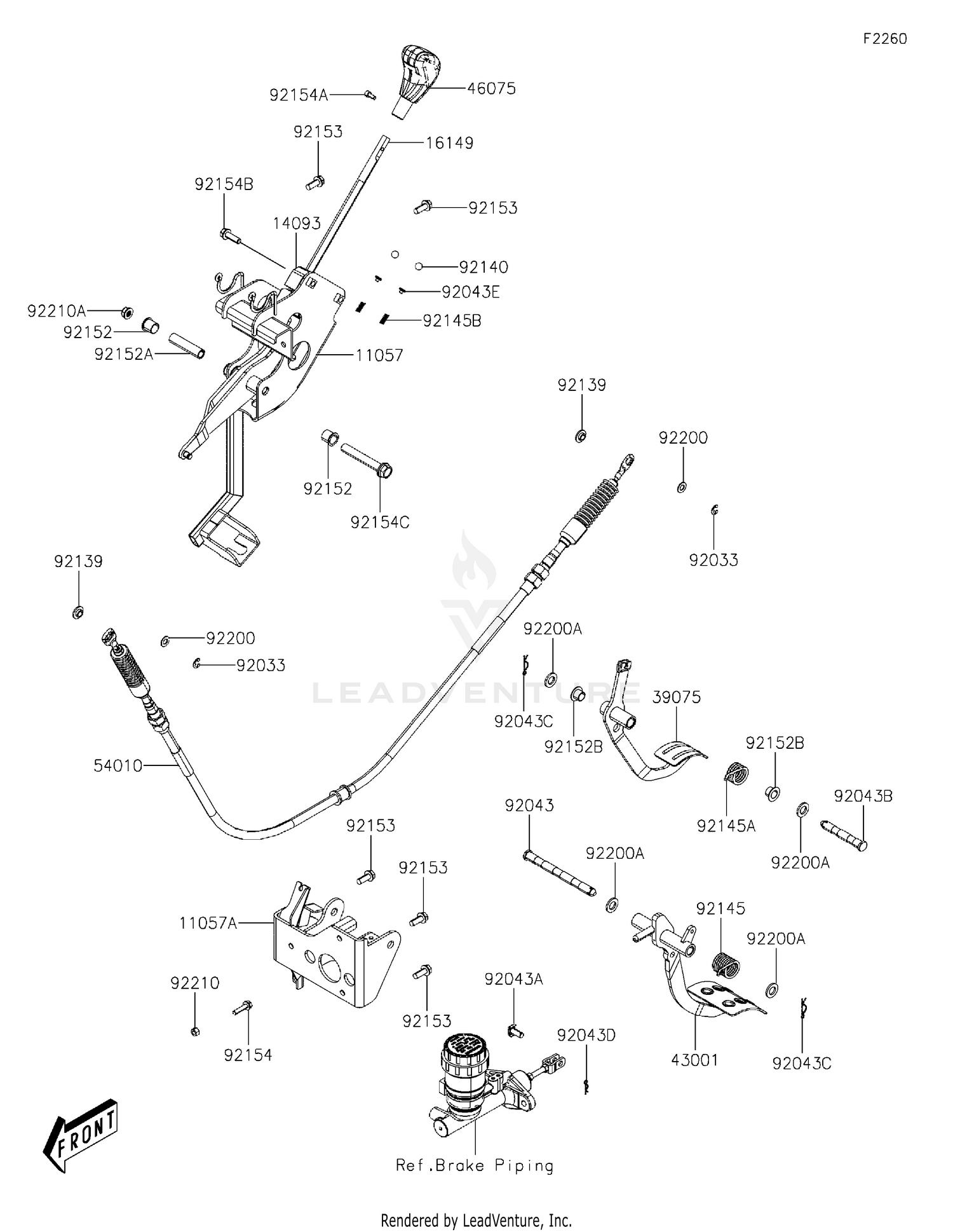 Brake Pedal/Throttle Lever