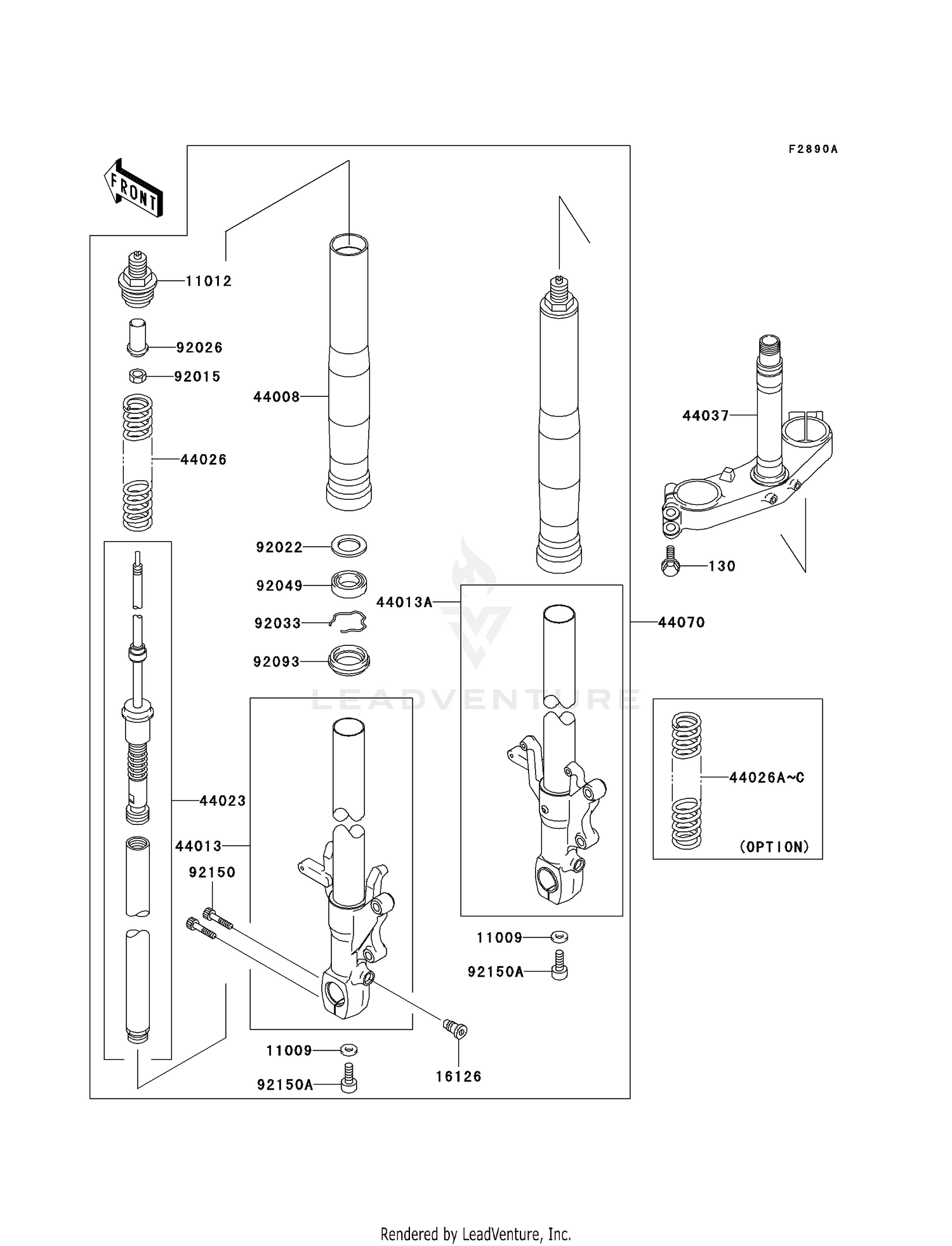 OPTIONAL PARTS (ZX-7RR FRONT FORK)