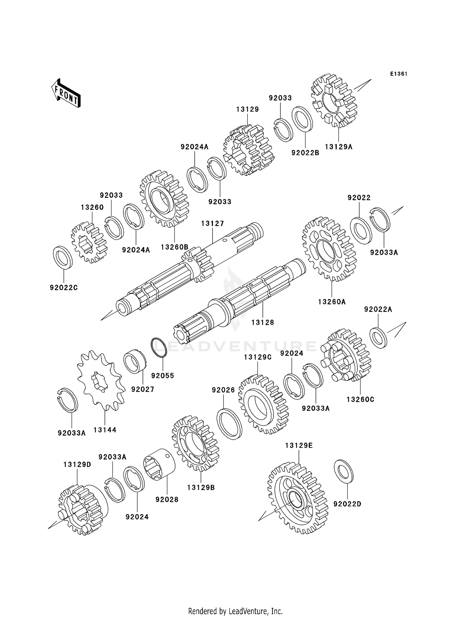 TRANSMISSION (KLX300-A7)