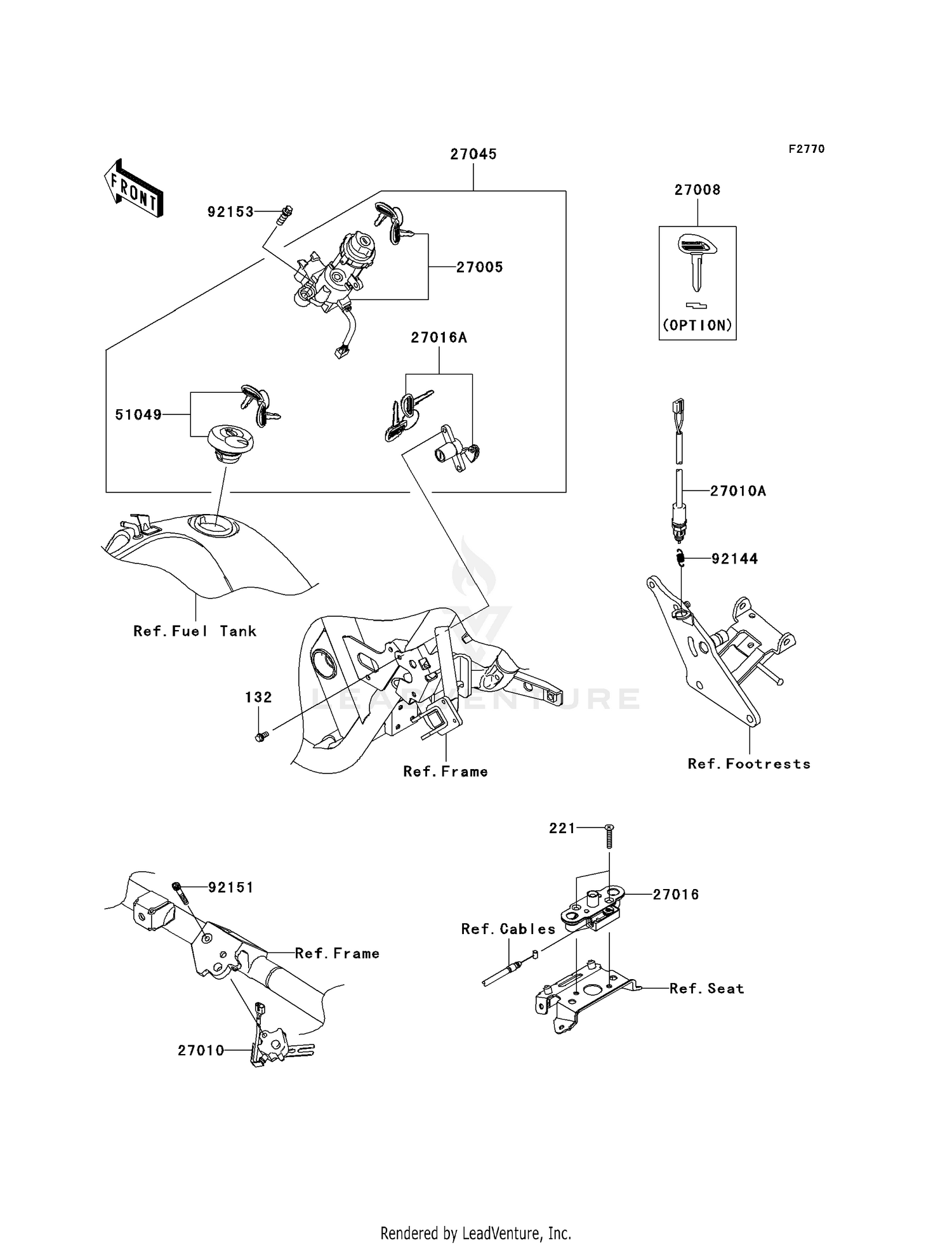 IGNITION SWITCH/LOCKS/REFLECTORS
