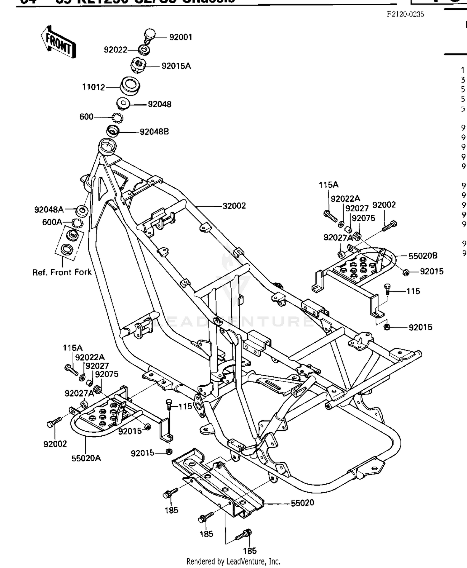 FRAME ('84-'85 C2/C3)