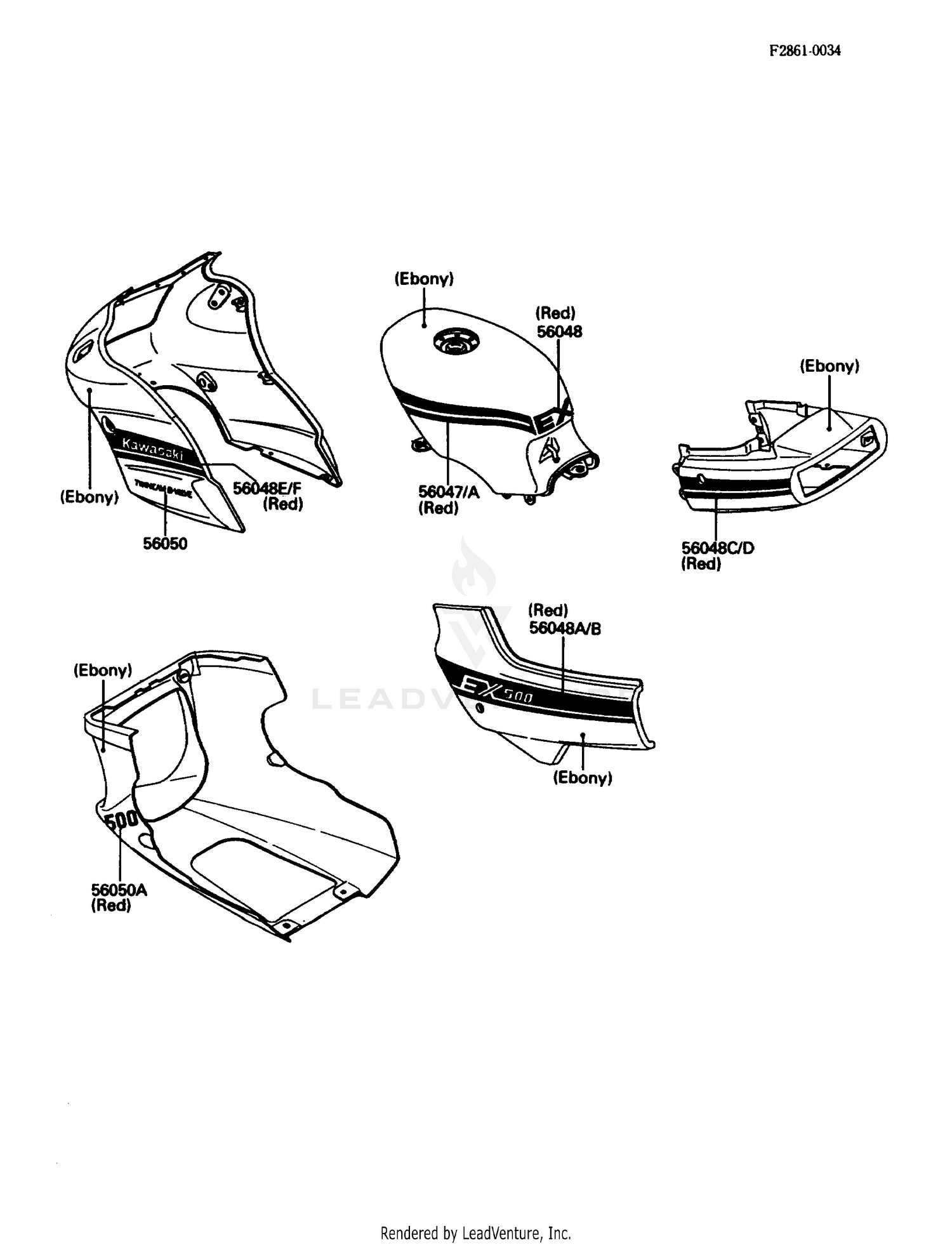 DECALS (EBONY)(EX500-A3)