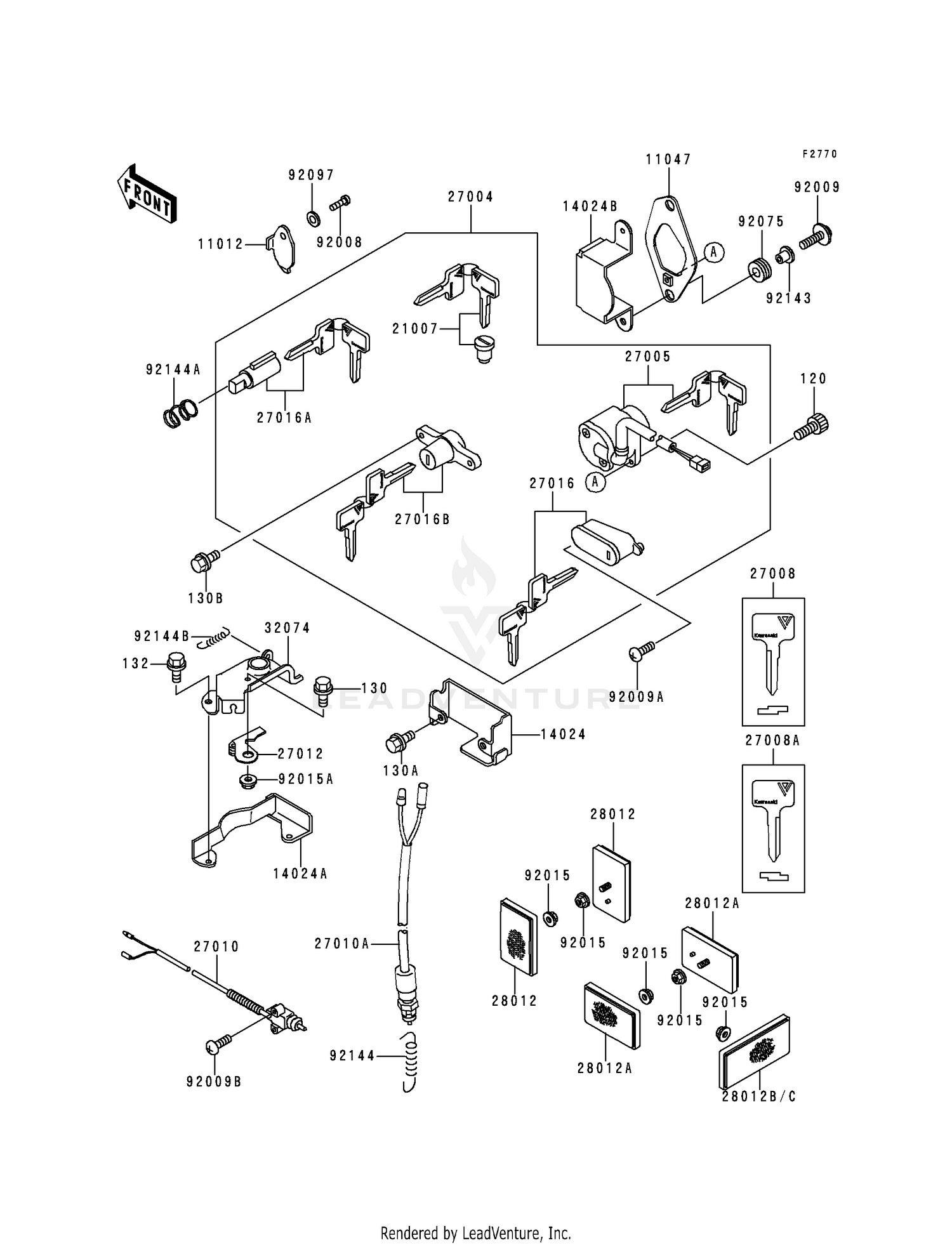 IGNITION SWITCH/LOCKS/REFIECTORS